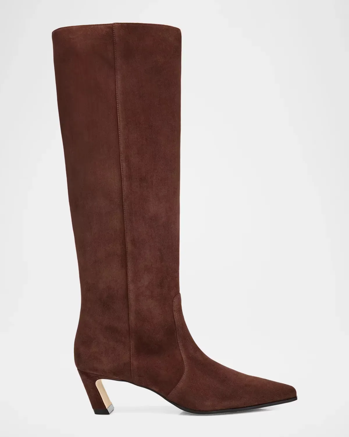 50mm Stassi Suede Knee-High Boots by Stuart Weitzman