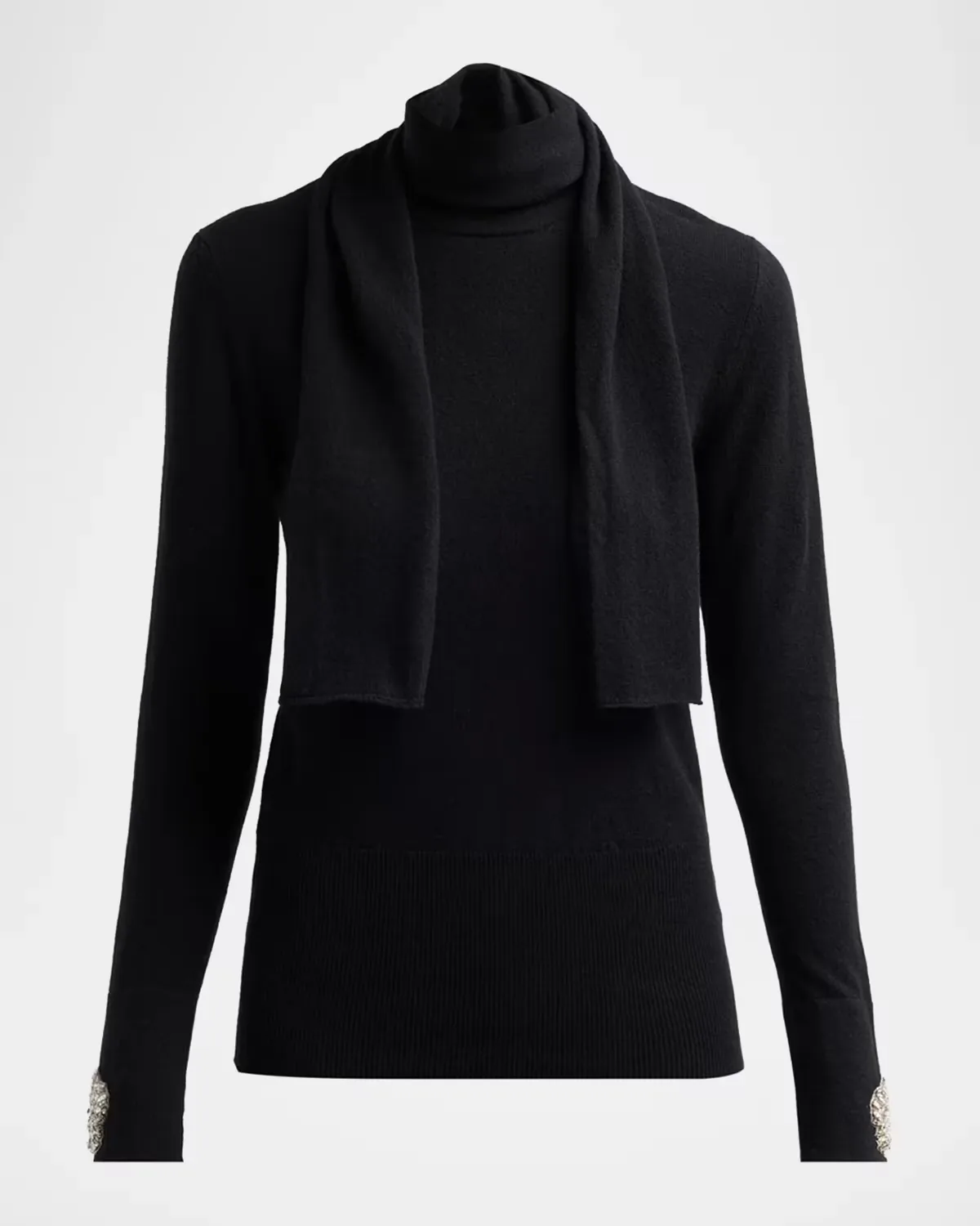 Reum Scarf Turtleneck Sweater by Chiara Boni La Petite Robe