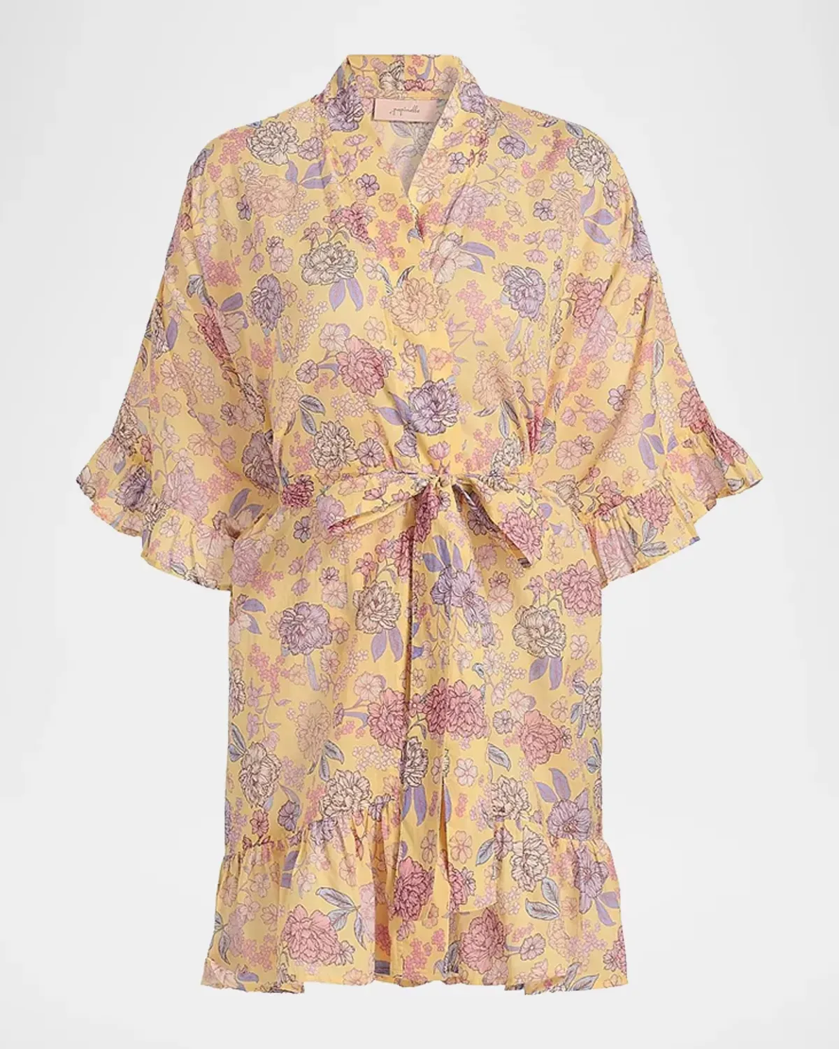 Karolina Floral Frill Robe by Papinelle