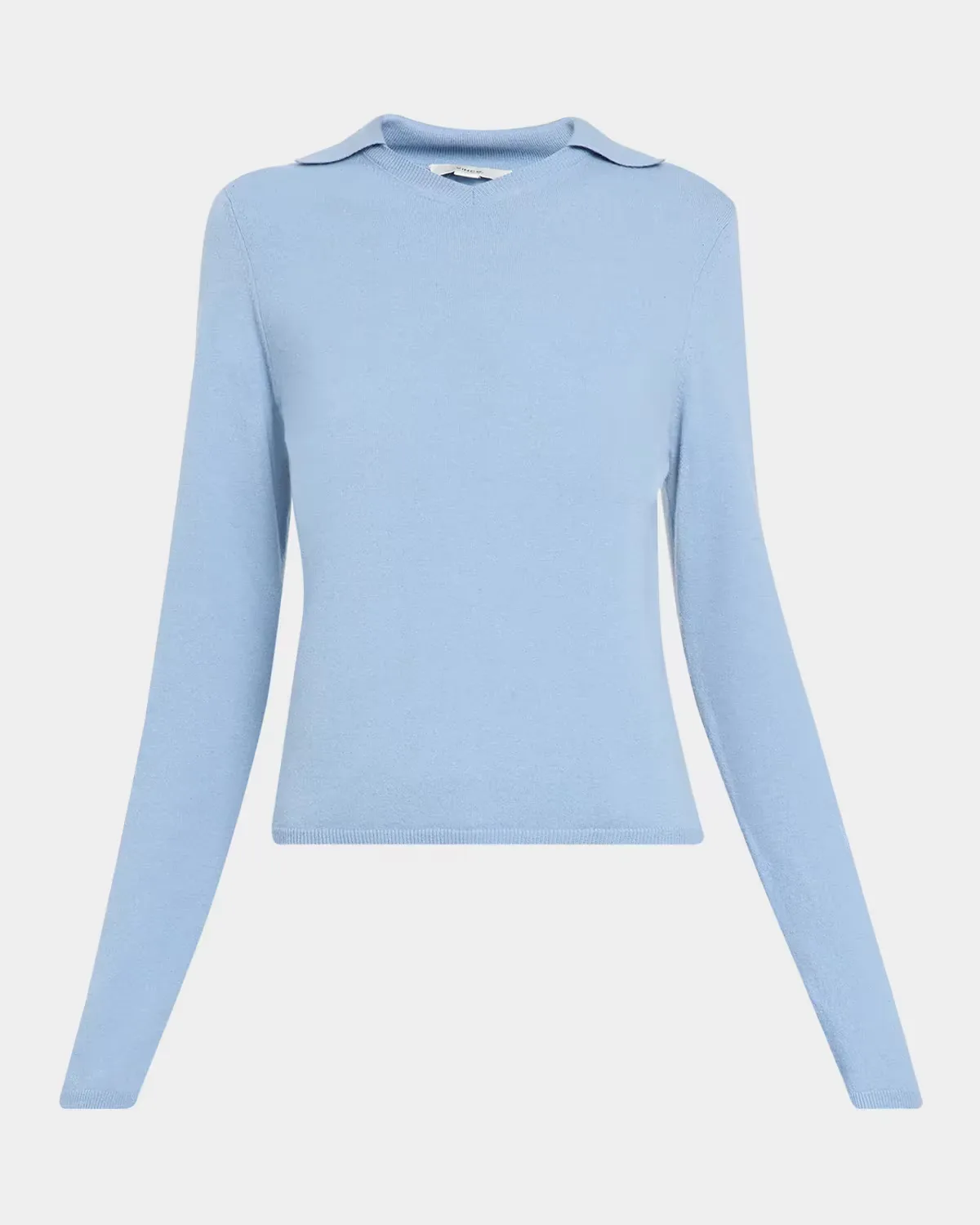 Rib-Knit Merino Wool-Cashmere Blend Polo Sweater by Vince