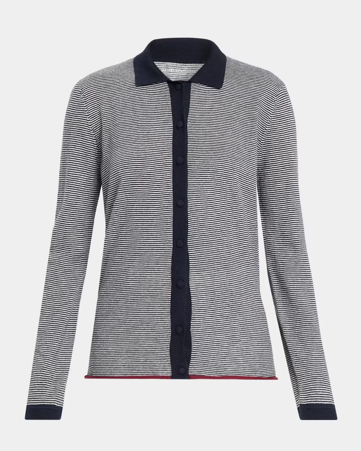 Button-Down Striped Cashmere Shirt by Majestic