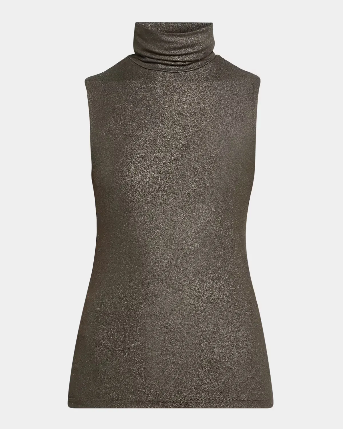 Soft Touch Metallic Turtleneck Top by Majestic