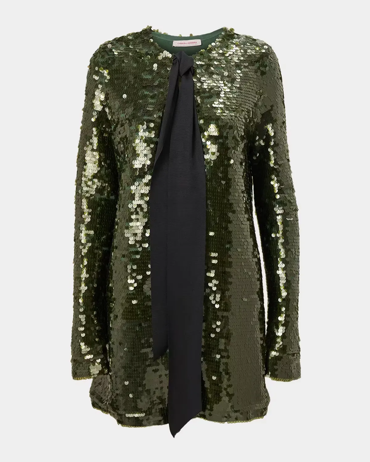 Sequin Embellished Long Cardigan by Carolina Herrera