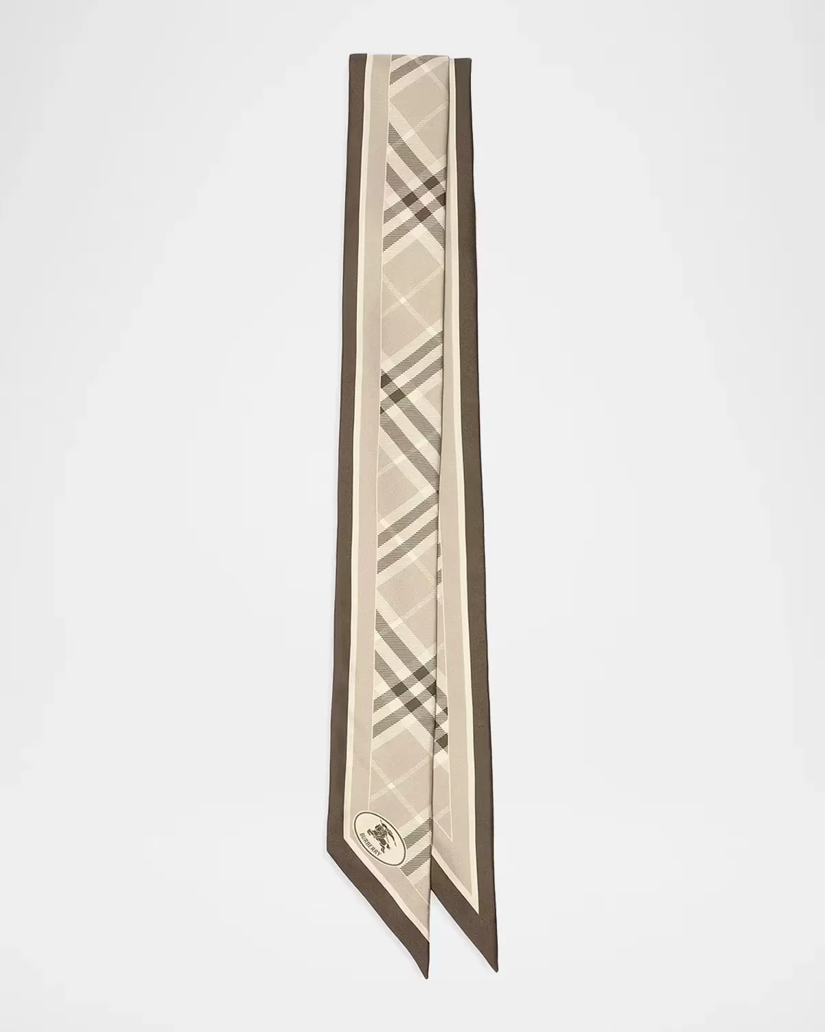 Bordered Check Cashmere Scarf by Burberry