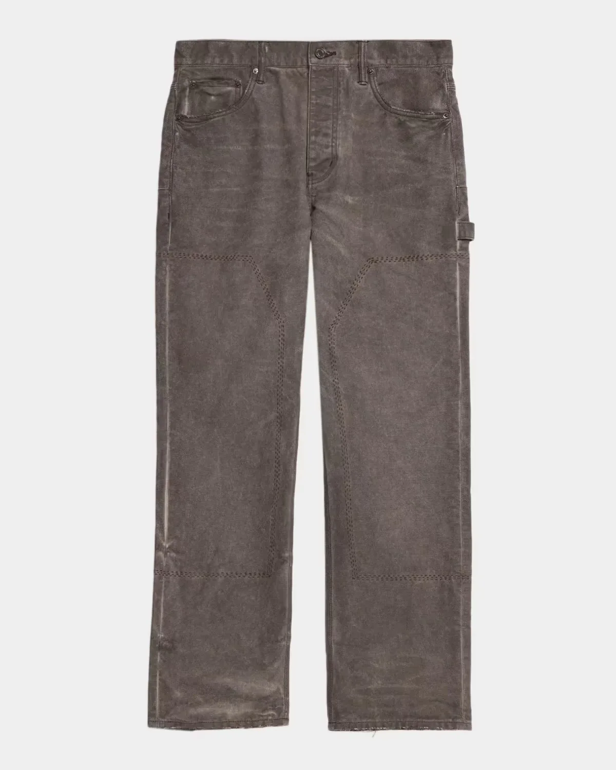 Canvas Overdye Carpenter Jeans by PURPLE