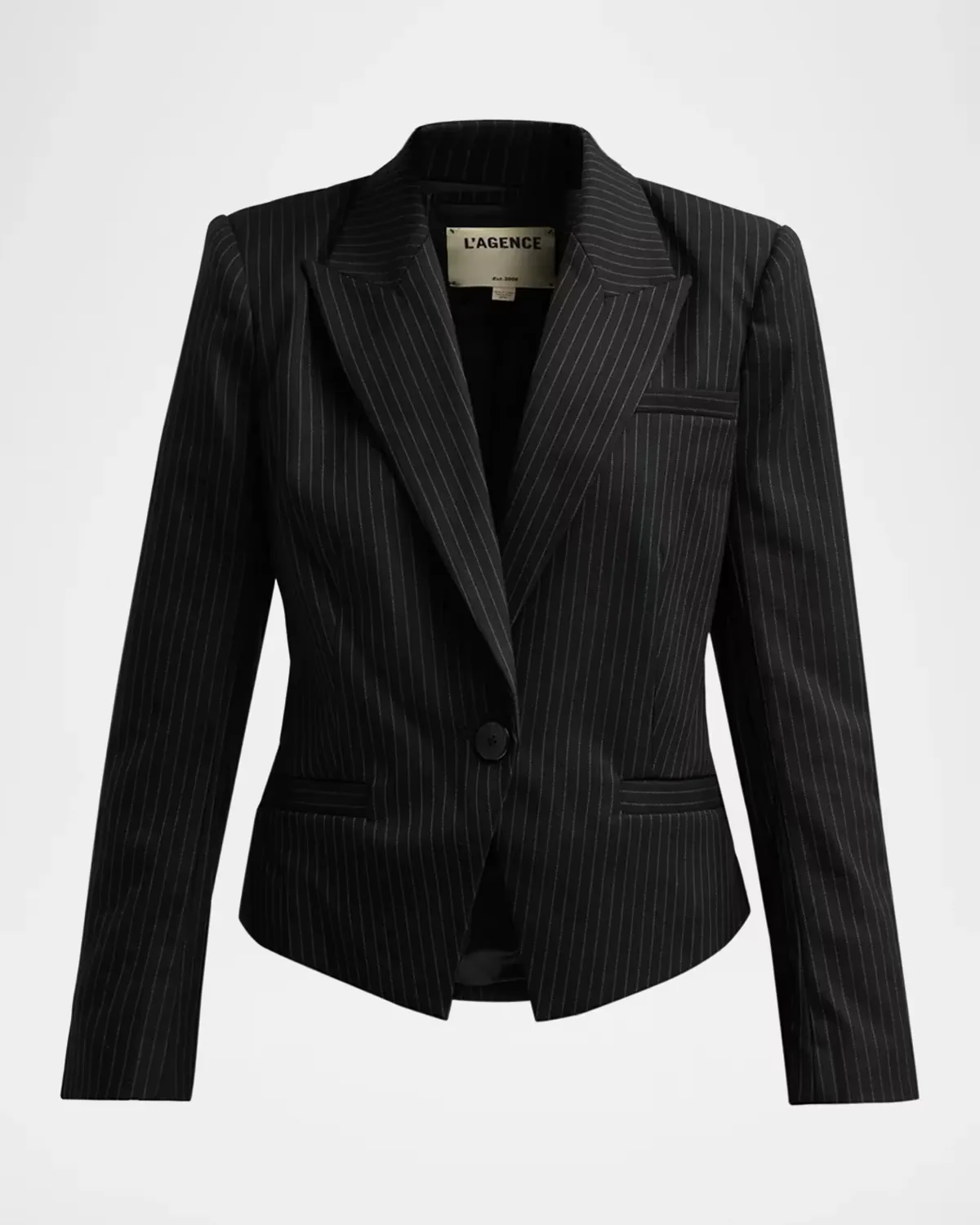 Misa Cropped Pinstripe Blazer