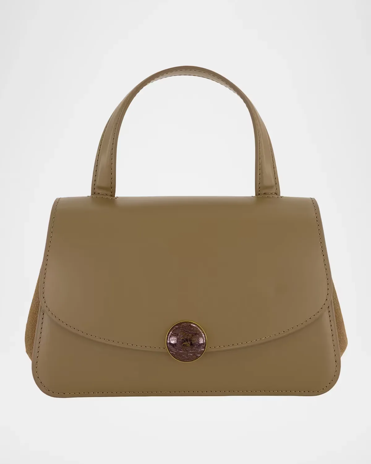 Flora Mini Leather Top-Handle Bag