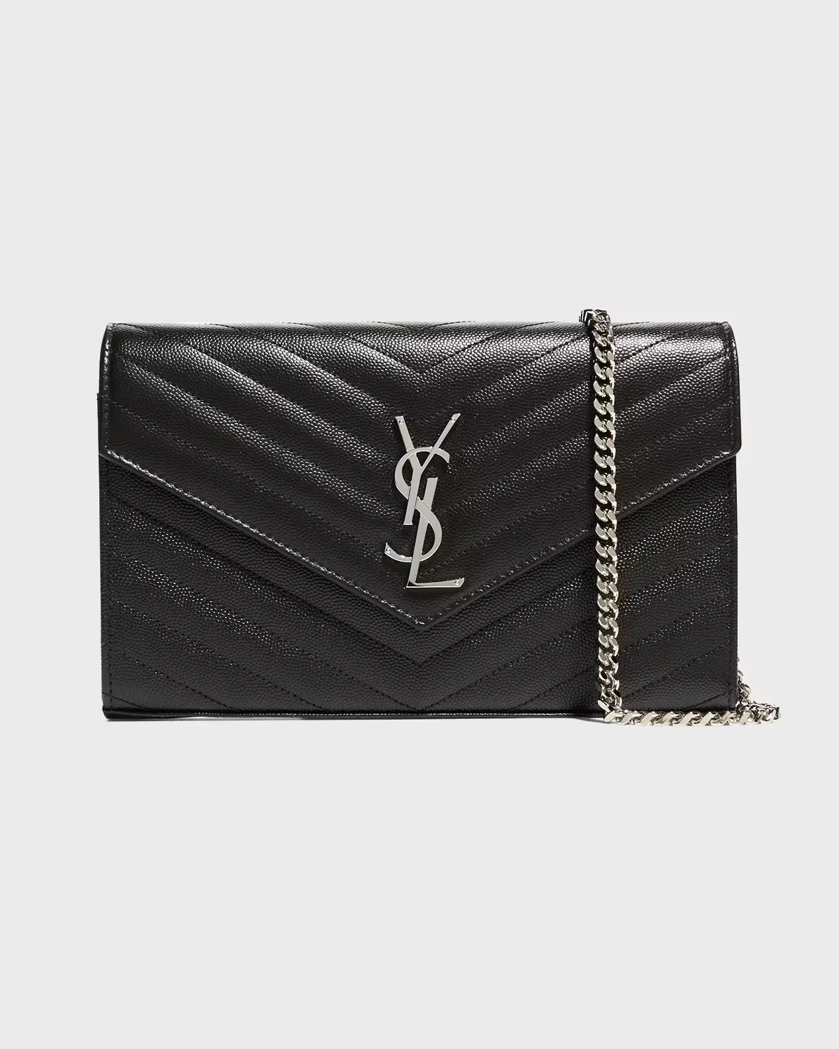 YSL Quilted Pebbled Leather Crossbody Bag by Saint Laurent