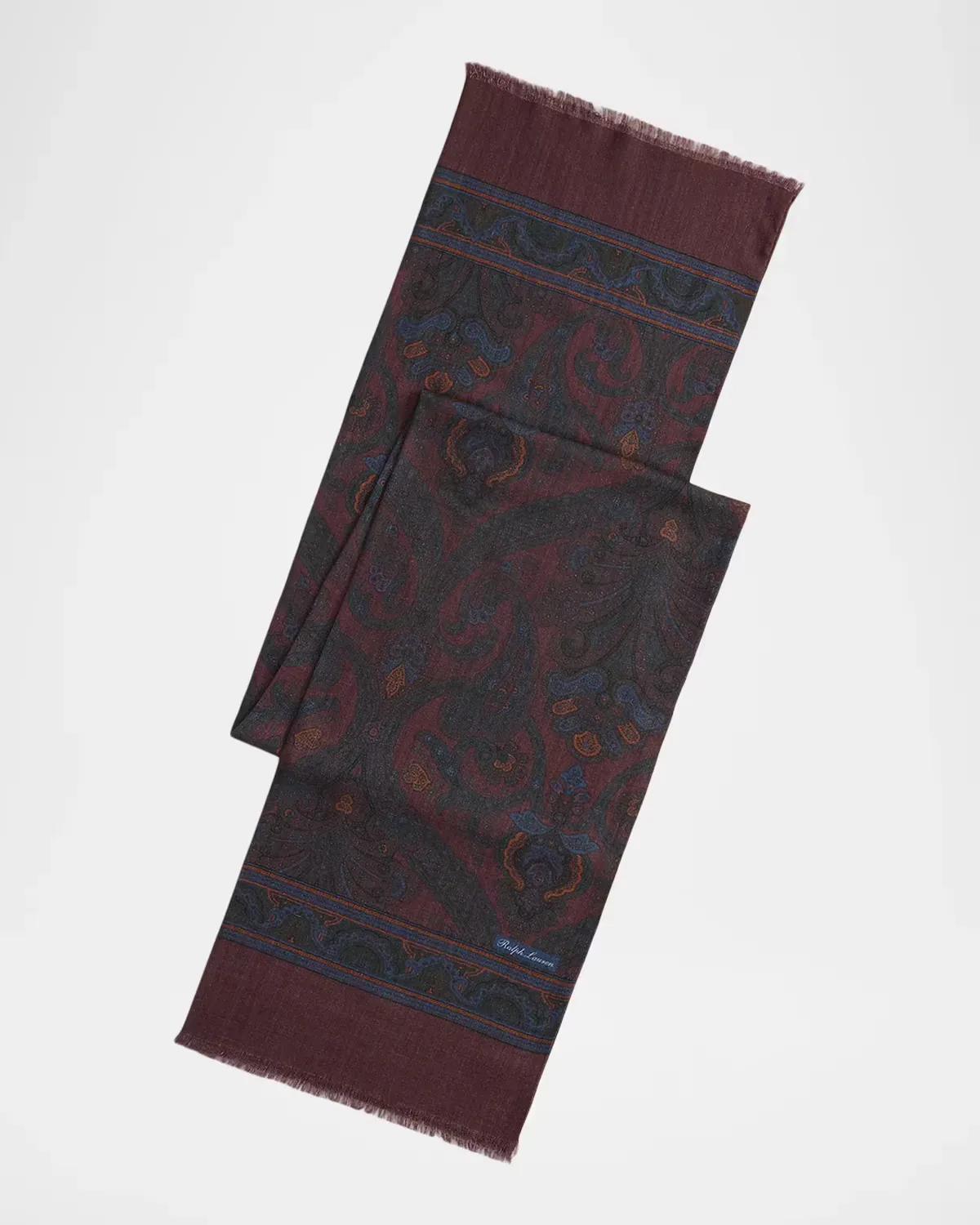 Paisley Cashmere-Silk Scarf by Ralph Lauren