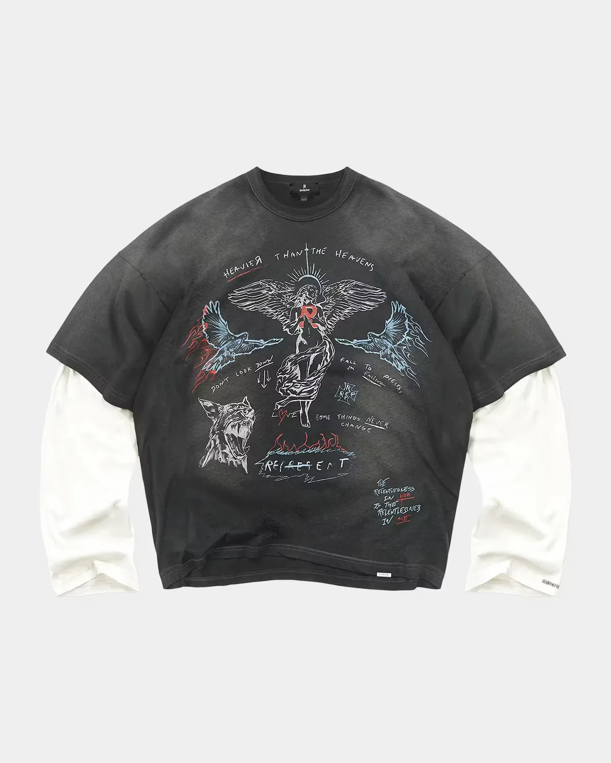 Heavier Than the Heavens Layered Graphic Shirt by REPRESENT