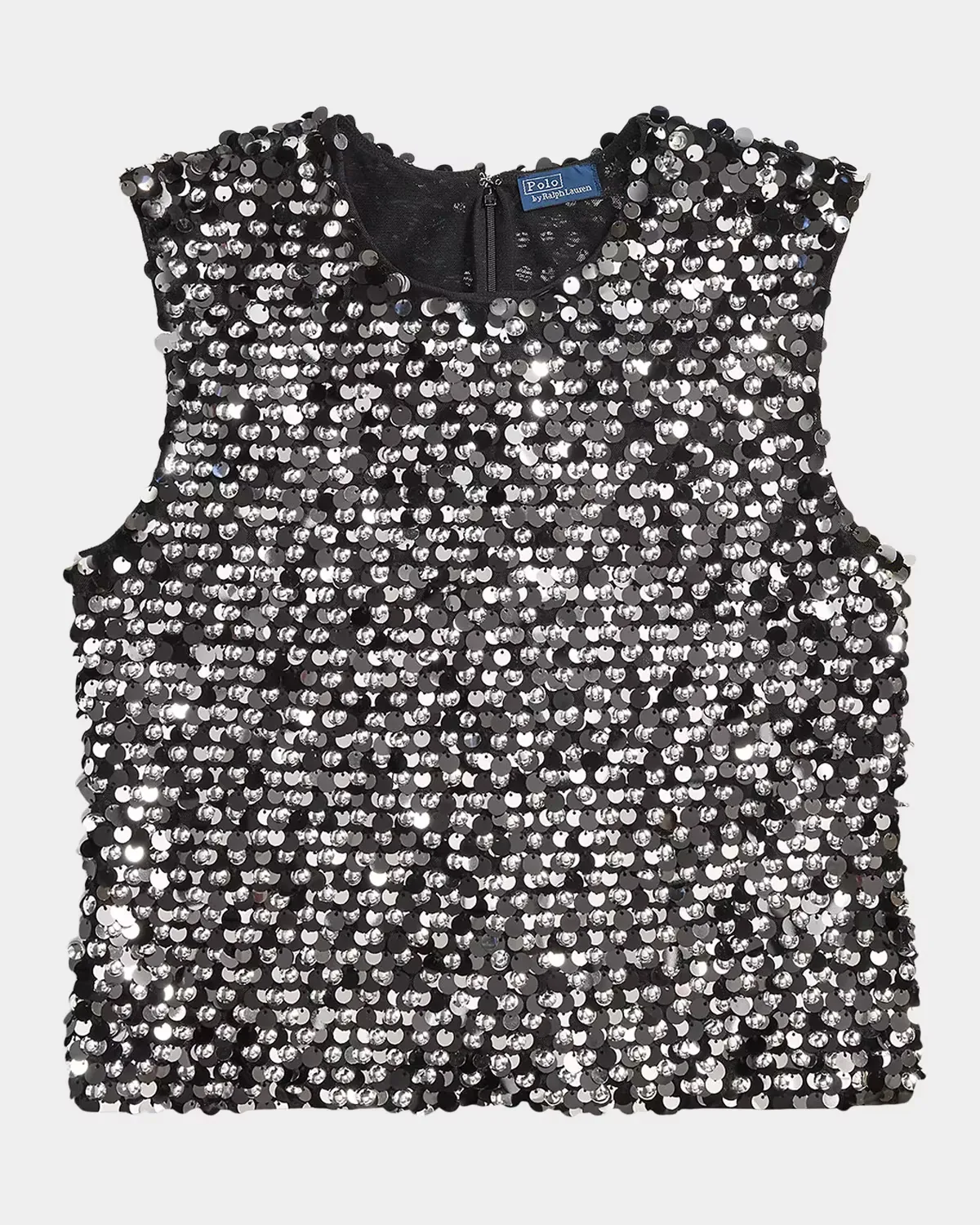Sequined Mesh Tank by Polo Ralph Lauren