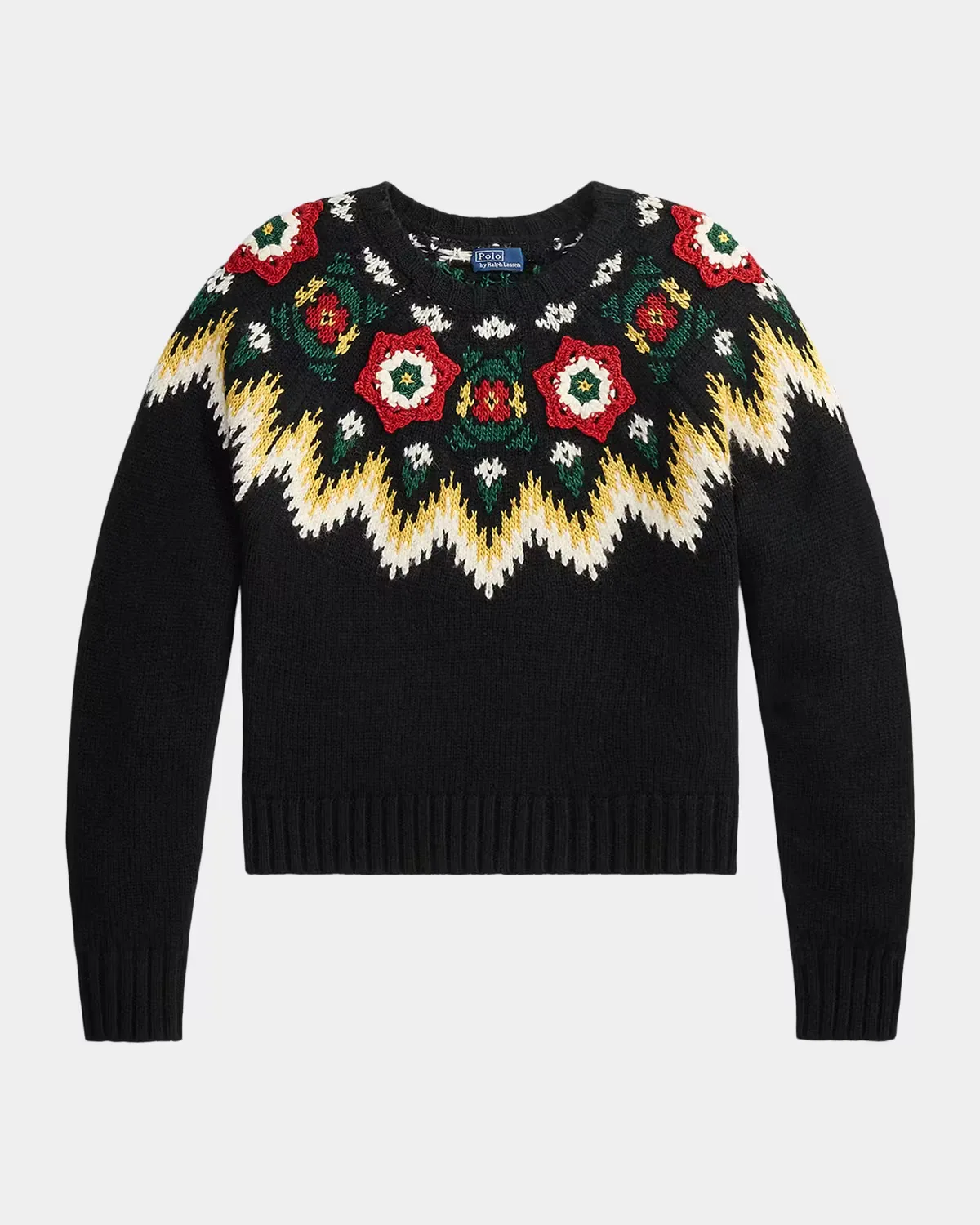 Fair-Isle-Inspired Wool-Cotton Sweater by Ralph Lauren