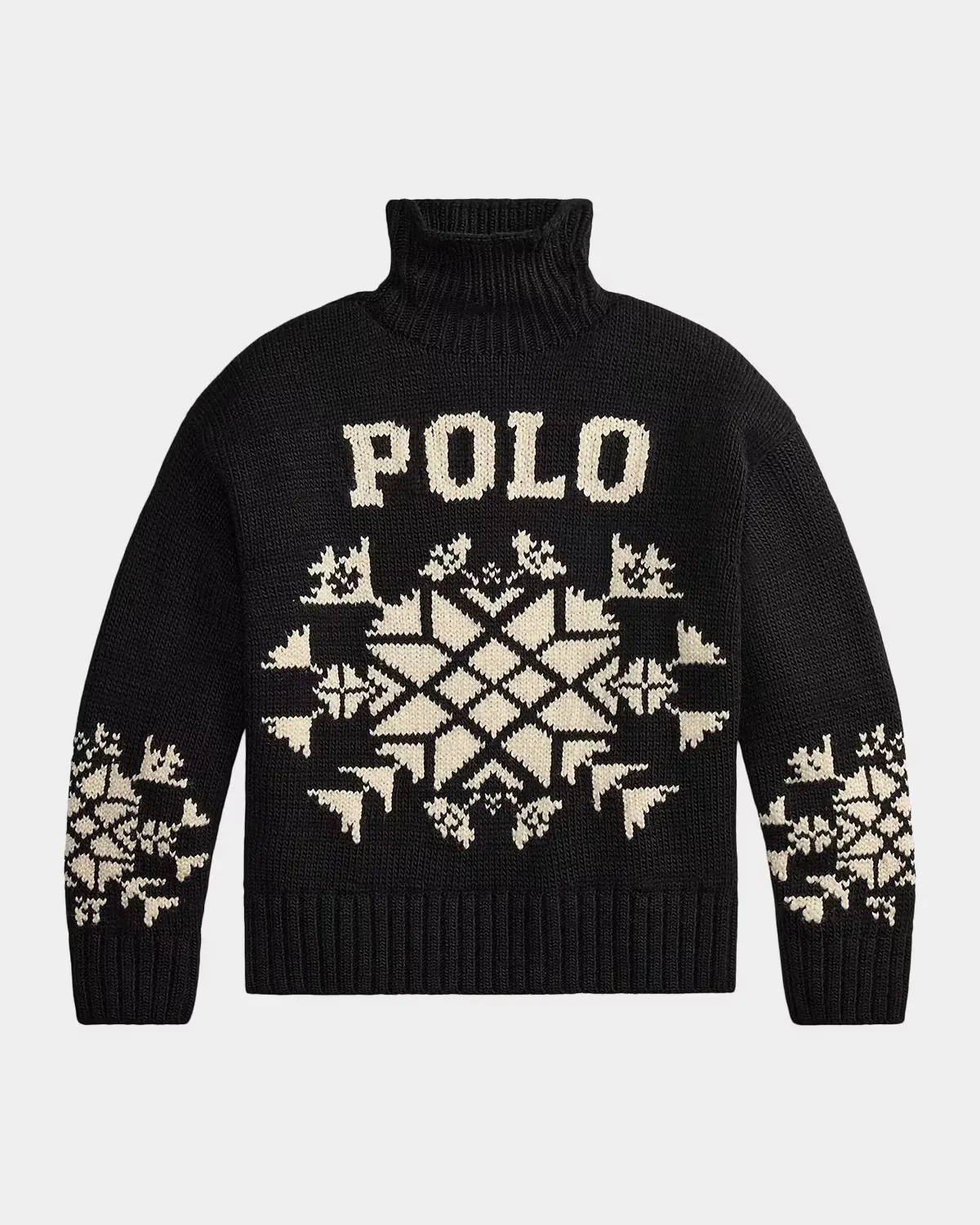 Snowflake Turtleneck Wool-Blend Sweater by Ralph Lauren