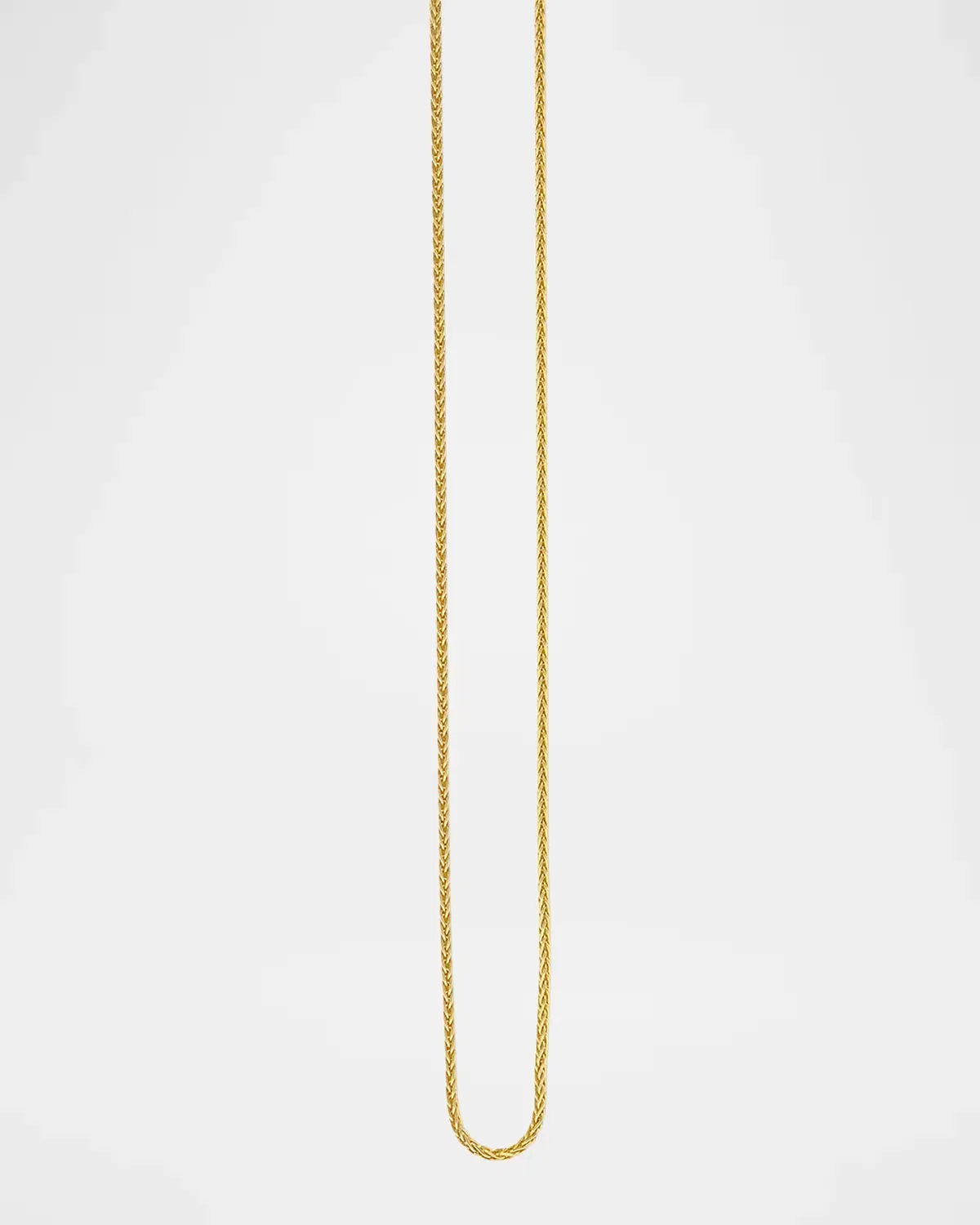 18K Thin Wheat Chain Necklace by AZLEE