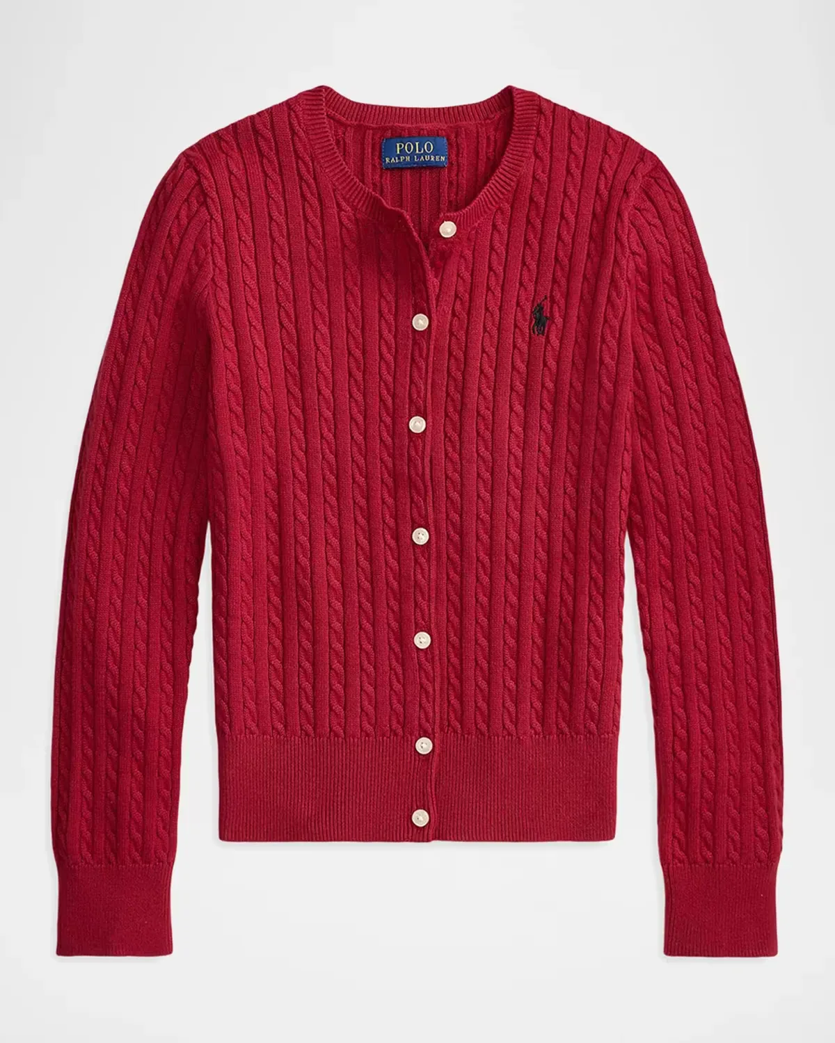 Mini-Cable Cotton Cardigan by Ralph Lauren