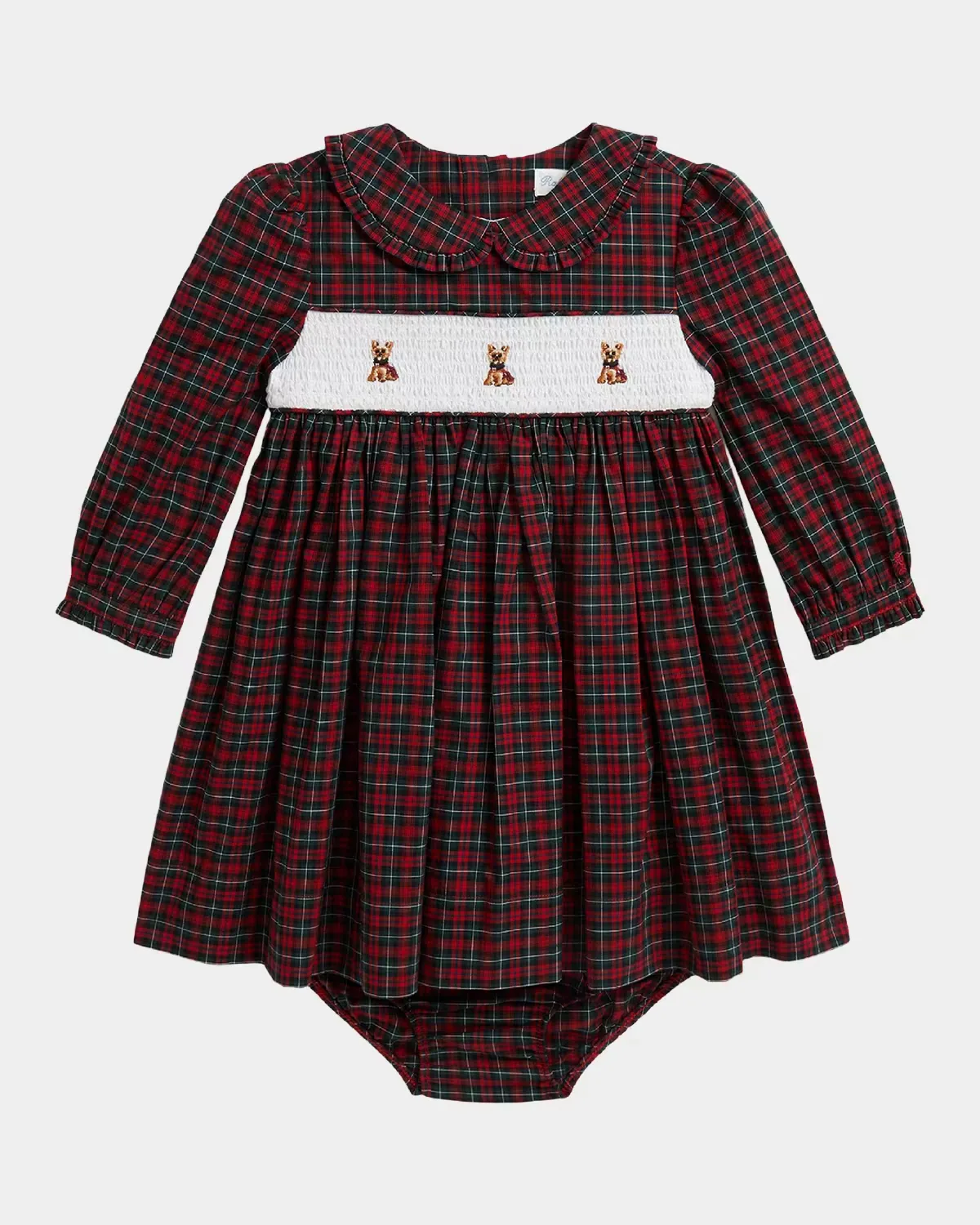 Plaid Cotton Dress & Bloomers Set by Ralph Lauren