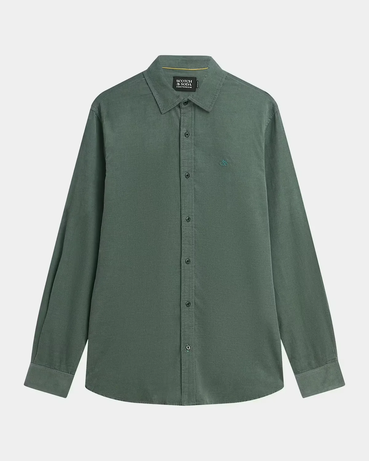 Logo Fine Corduroy Shirt by Scotch & Soda