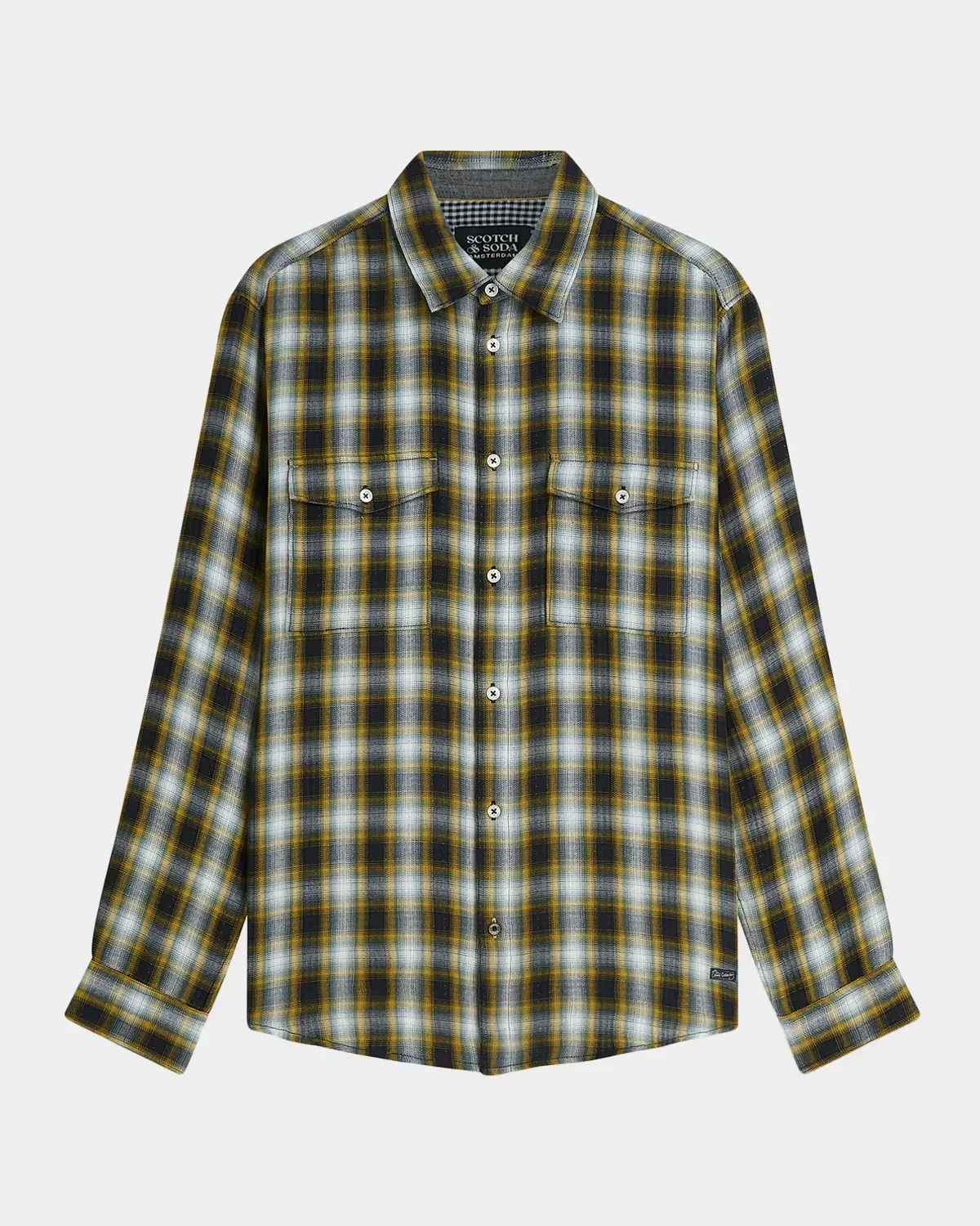 Plaid Double-Face Flannel Cotton Shirt by Scotch & Soda