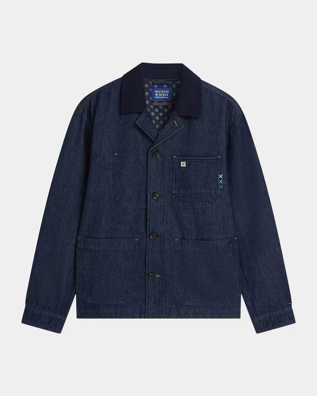 Utility Cotton Denim Jacket by Scotch & Soda