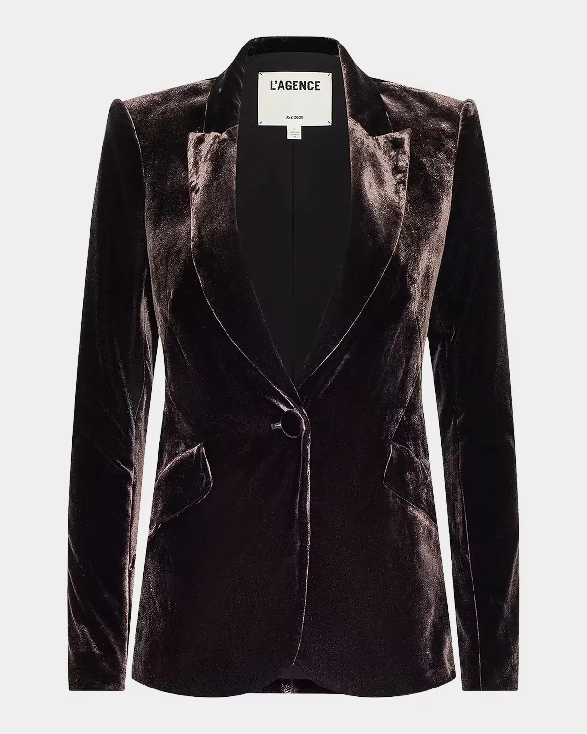 Chamberlain Velvet Blazer by L & apos;AGENCE
