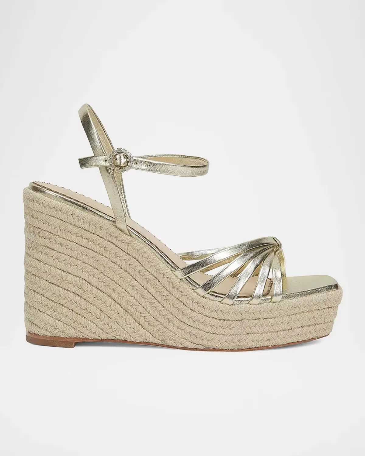 Helen Leather Wedge Espadrilles by Cinq  Sept