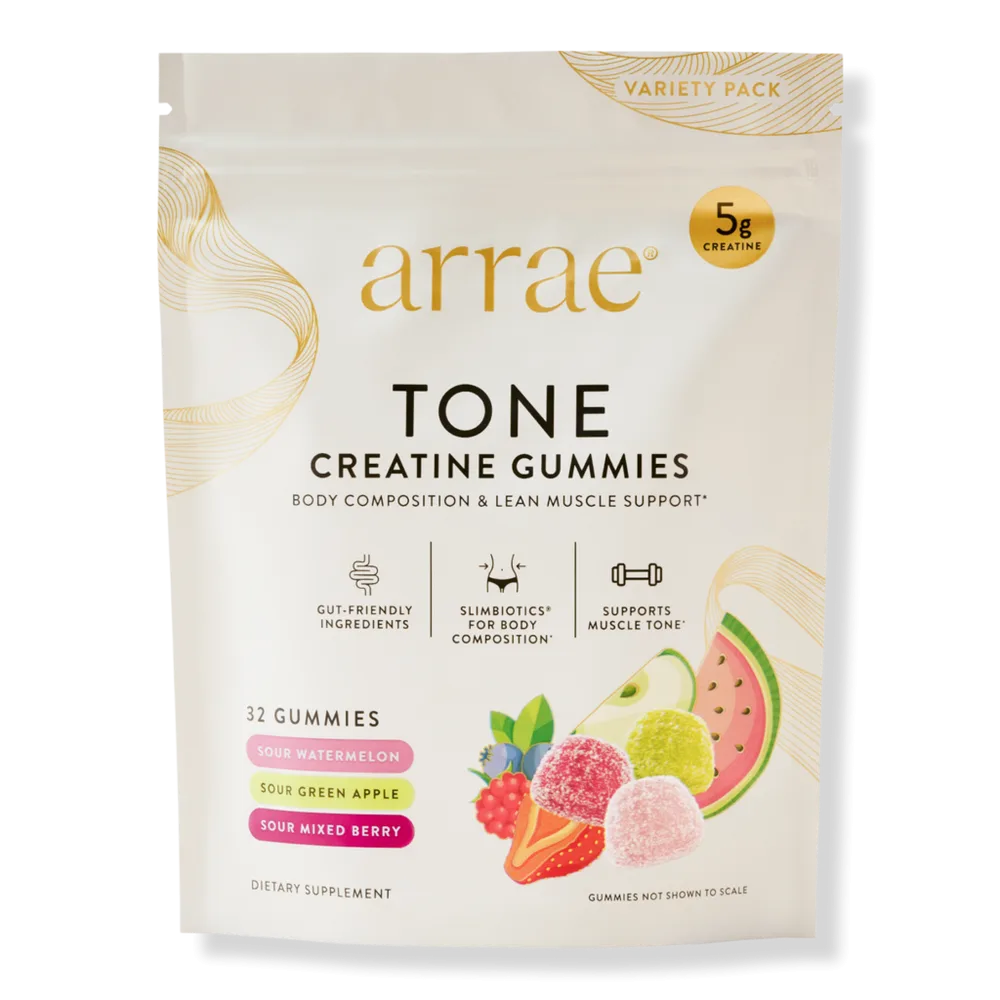 Tone: Creatine Body Composition Gummies Multi-Flavor Variety Pack - 32 ct by Arrae