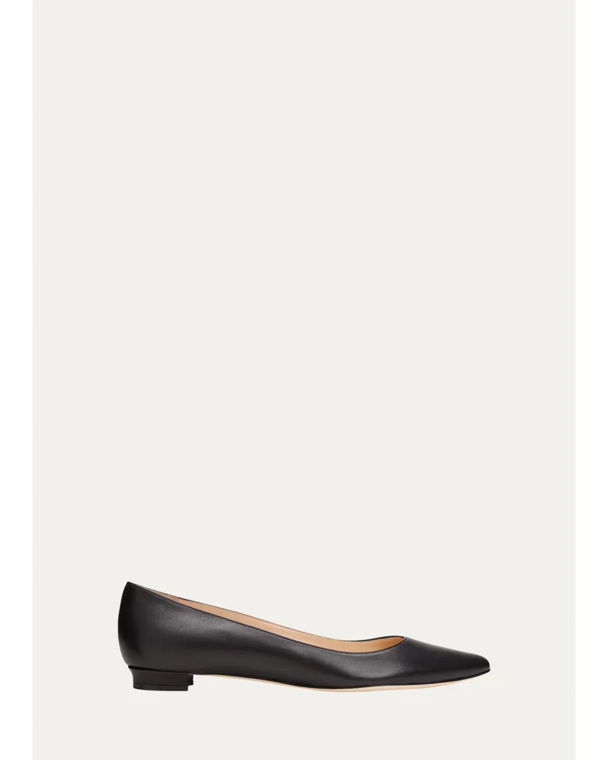 Lanza BB Lambskin Ballerina Flats by Manolo Blahnik