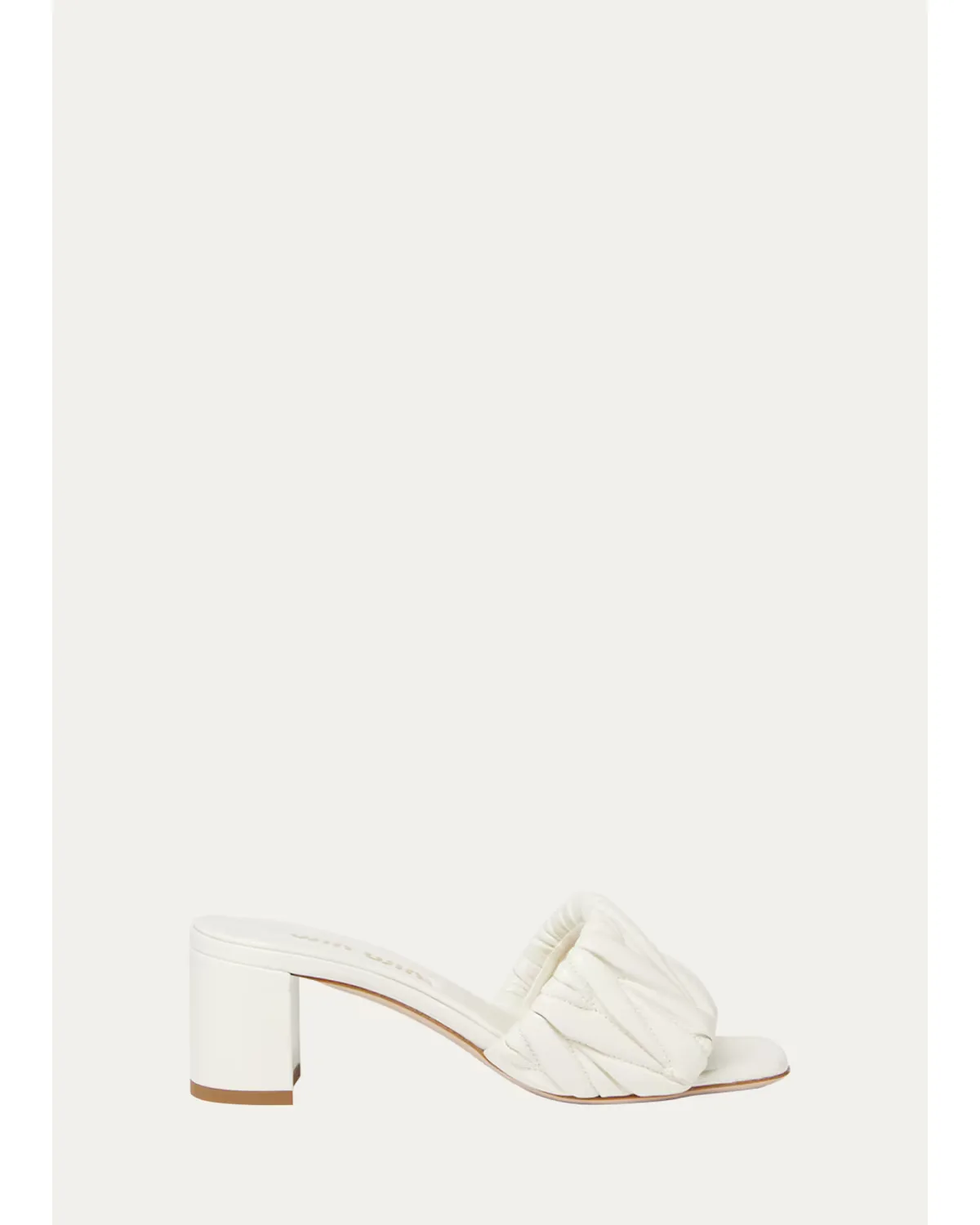 Quilted Leather Mule Sandals by Miu Miu