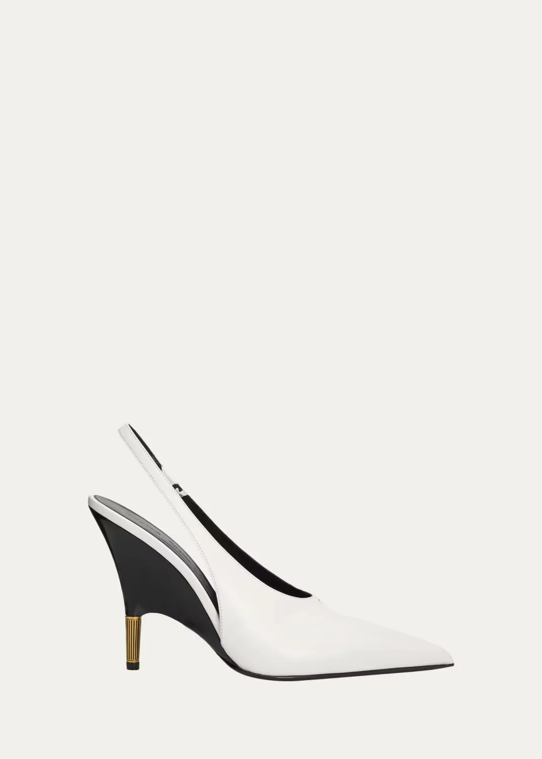 100mm Bella Leather Slingback Pumps