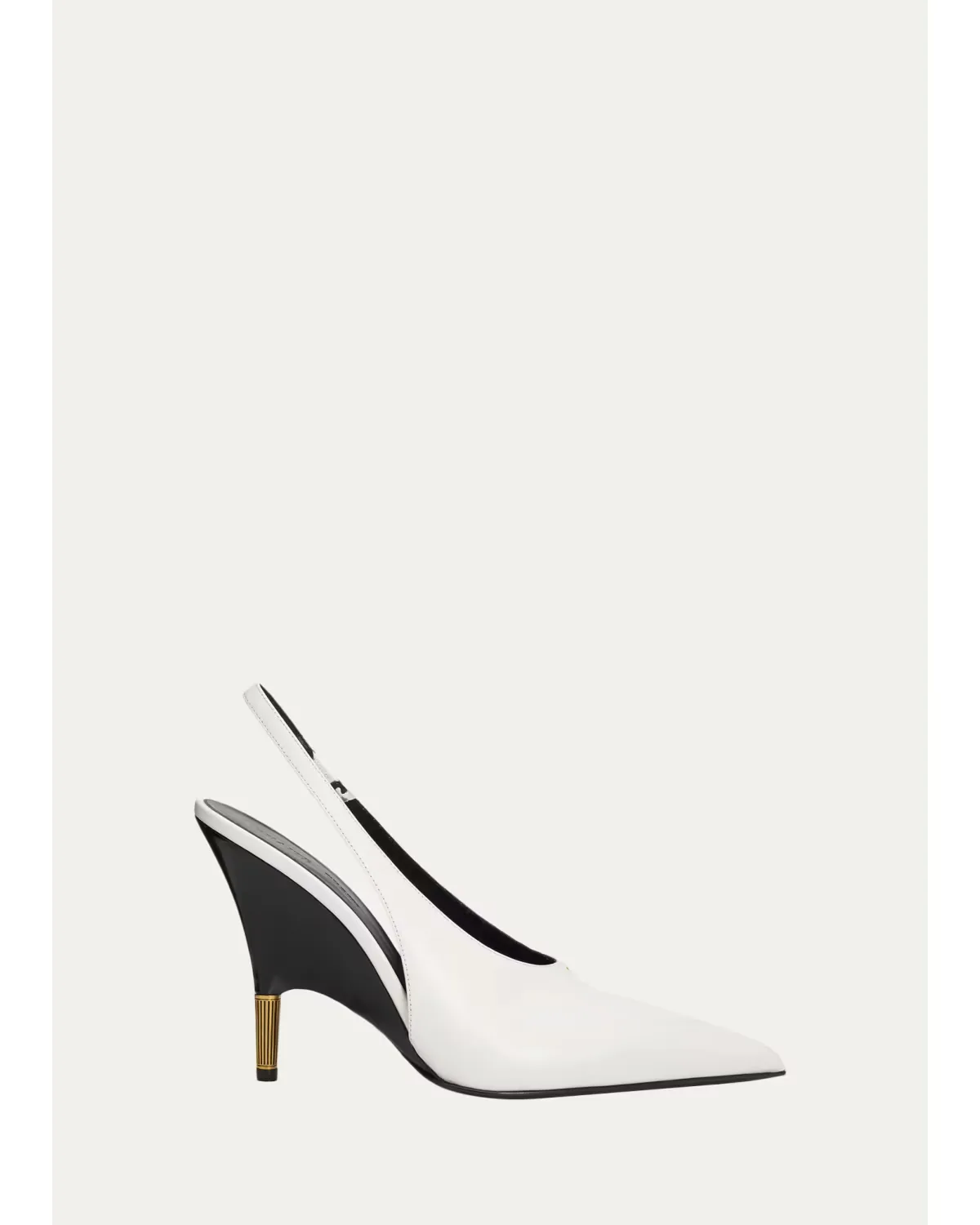 100mm Bella Leather Slingback Pumps