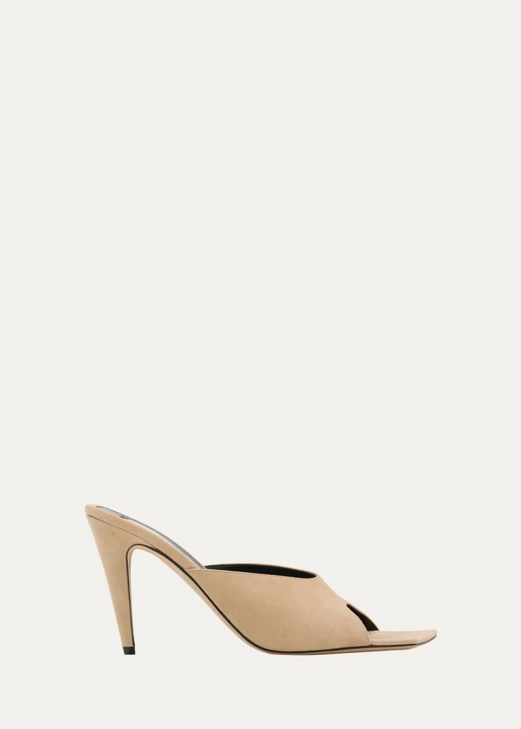 95mm Edge Suede Mules by Christen