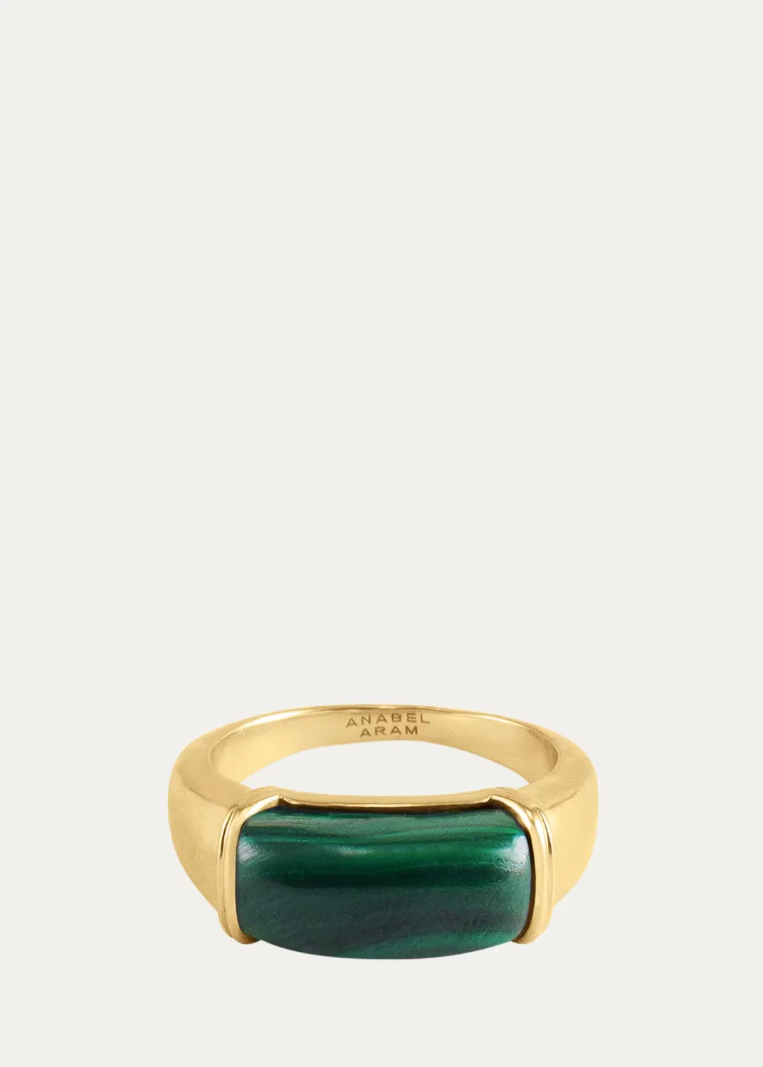 Forza Ring with Malachite by Anabel Aram Jewelry
