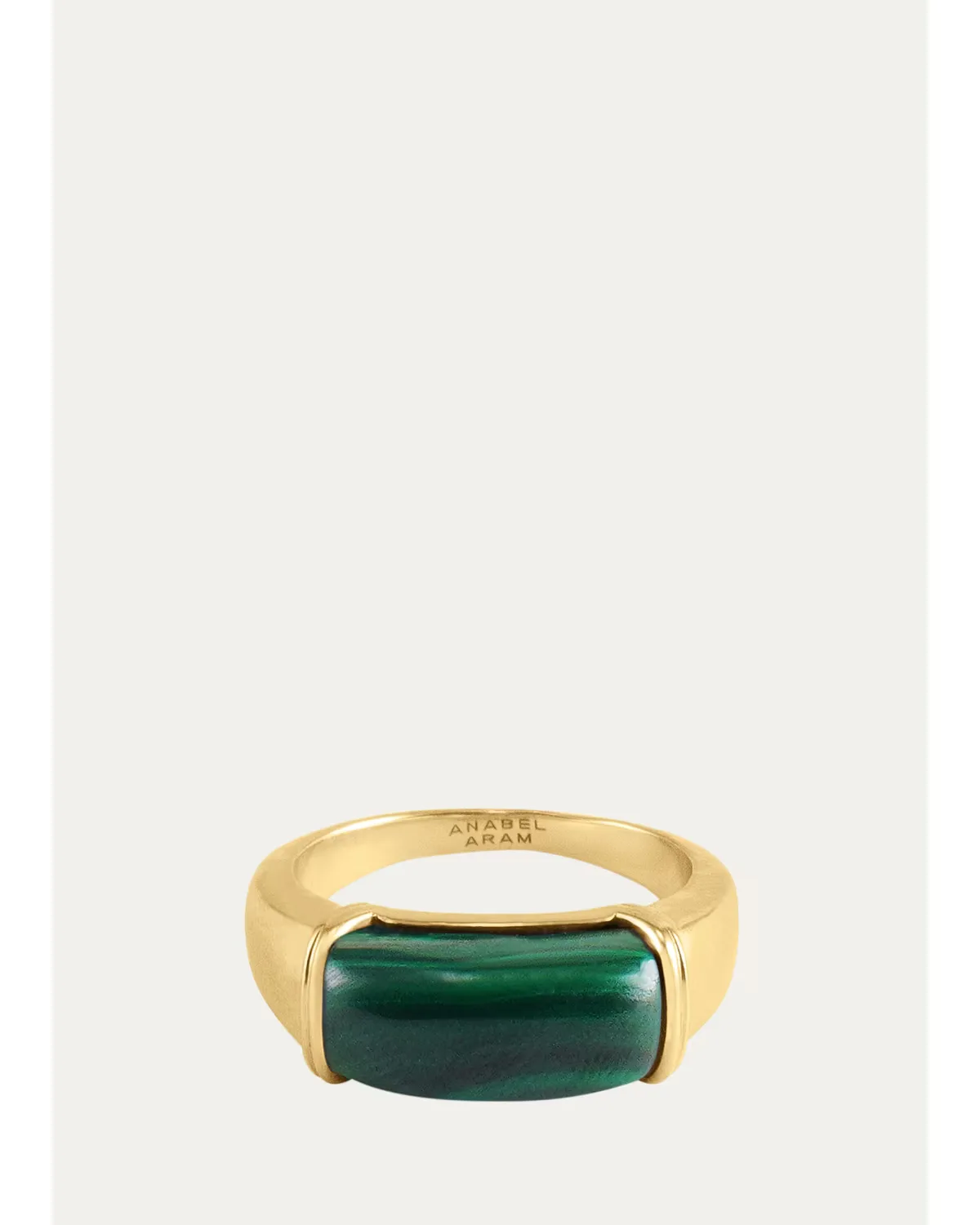 Forza Ring with Malachite by Anabel Aram Jewelry