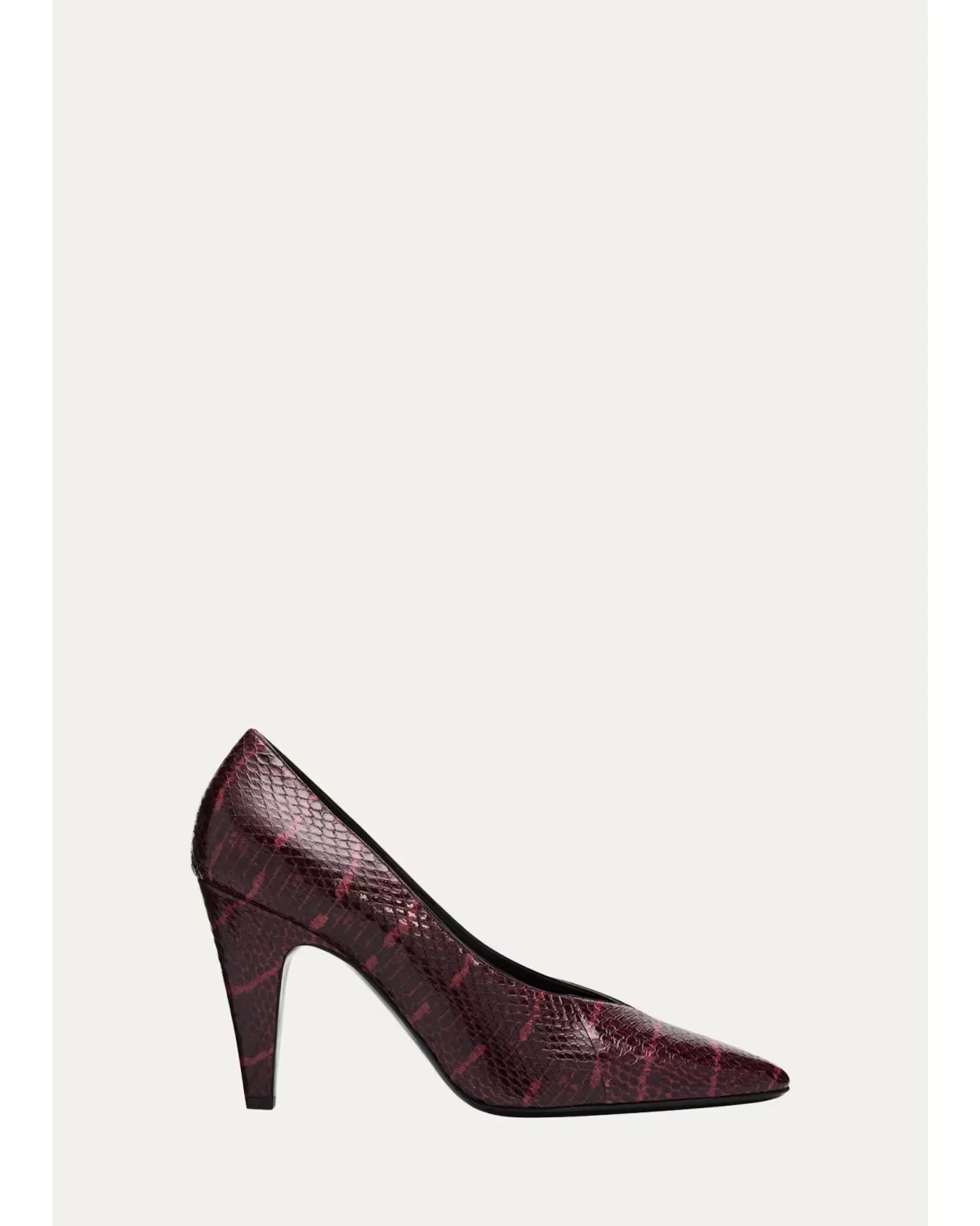 90mm Snake Leather Pumps by ALAA