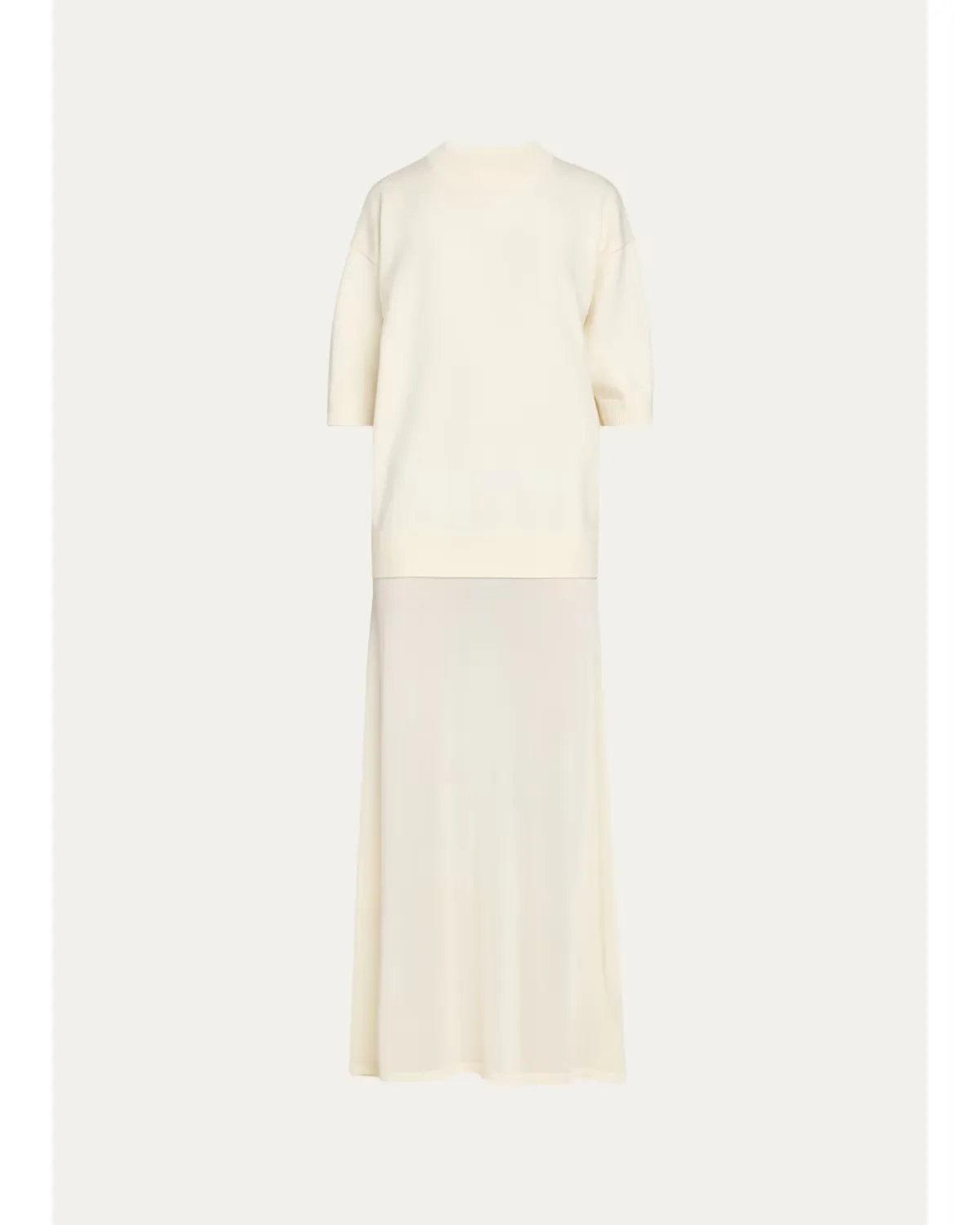 Knitted Combo Maxi Dress by AEXAE