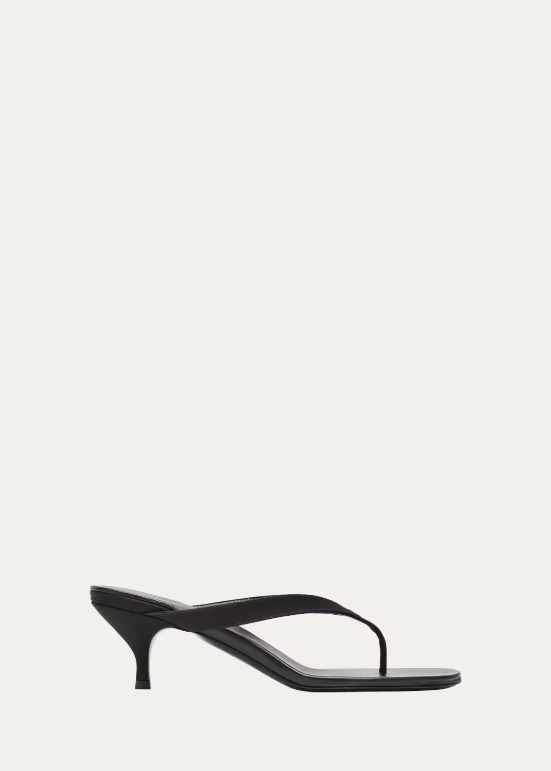Satin Kitten-Heel Thong Sandals by Miu Miu