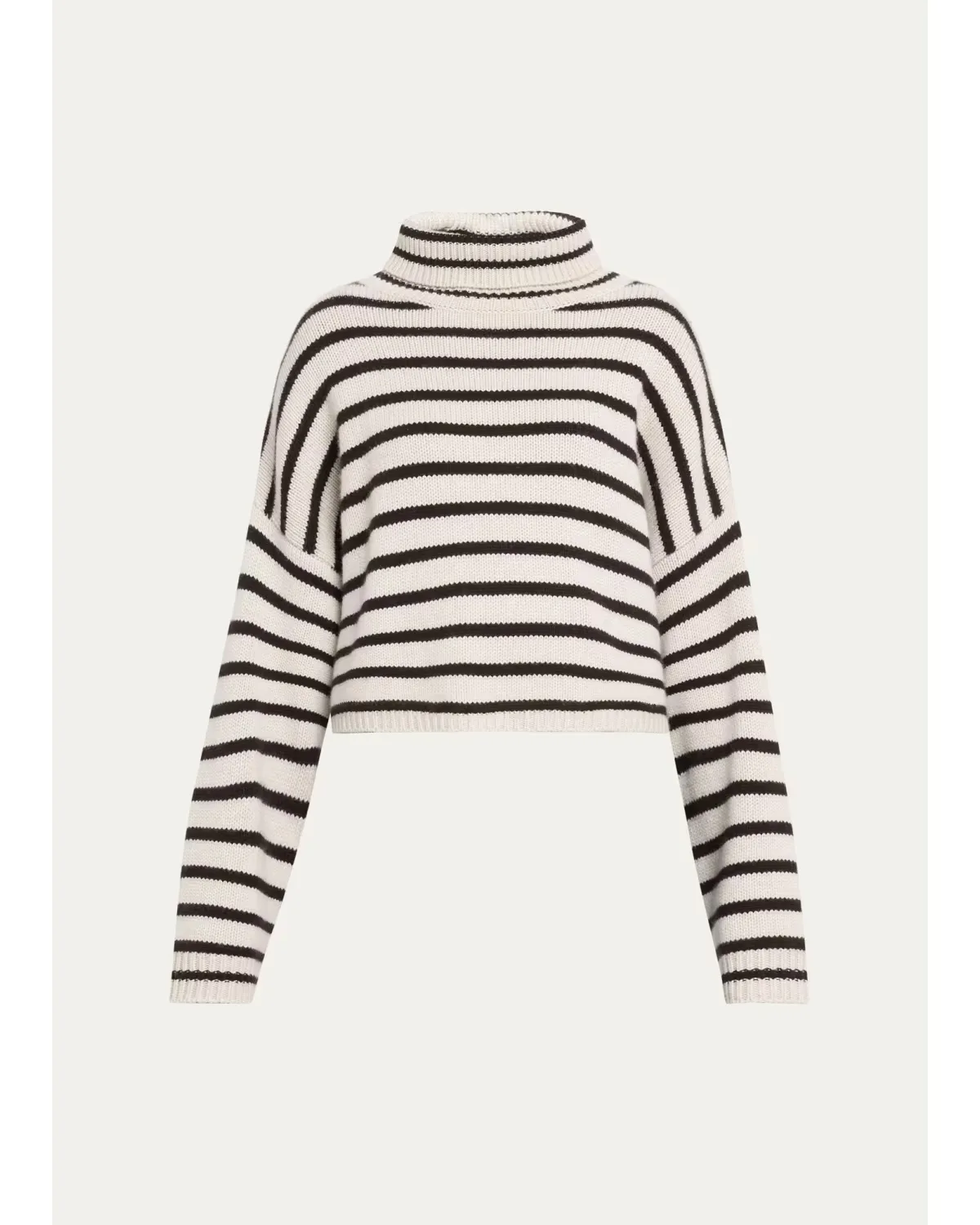 Zerlina Striped Drop-Shoulder Cashmere Sweater by Lisa Yang
