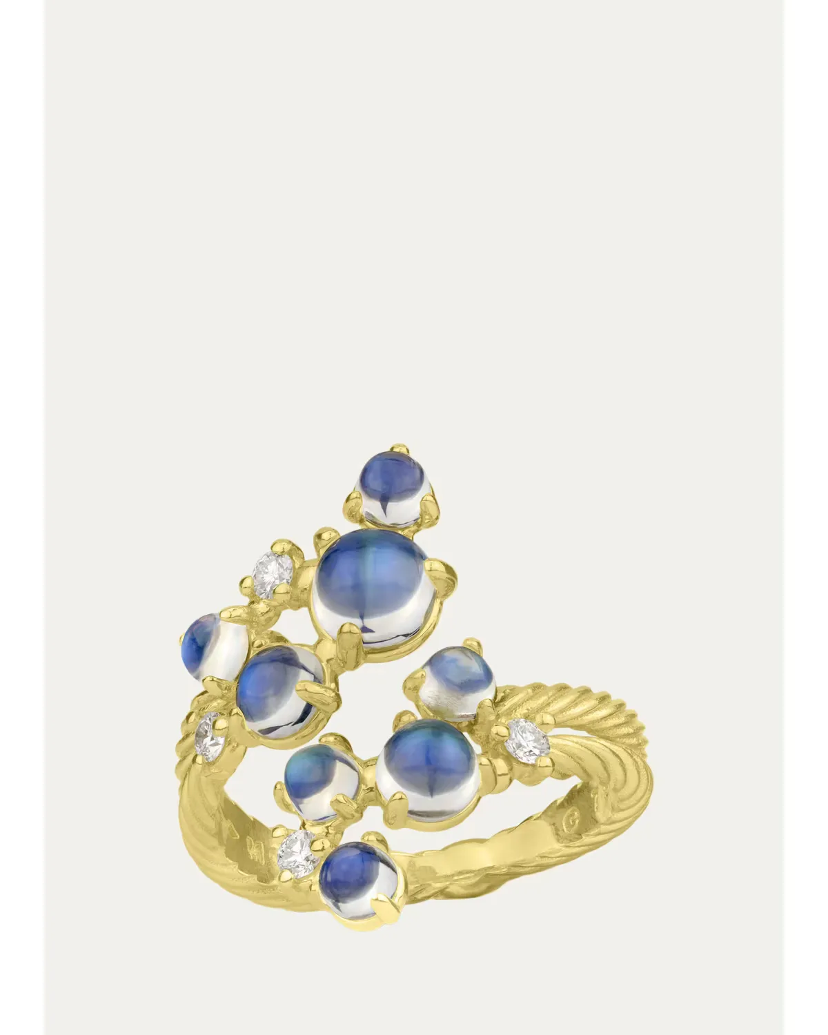18K Bubble Bypass Ring by Paul Morelli