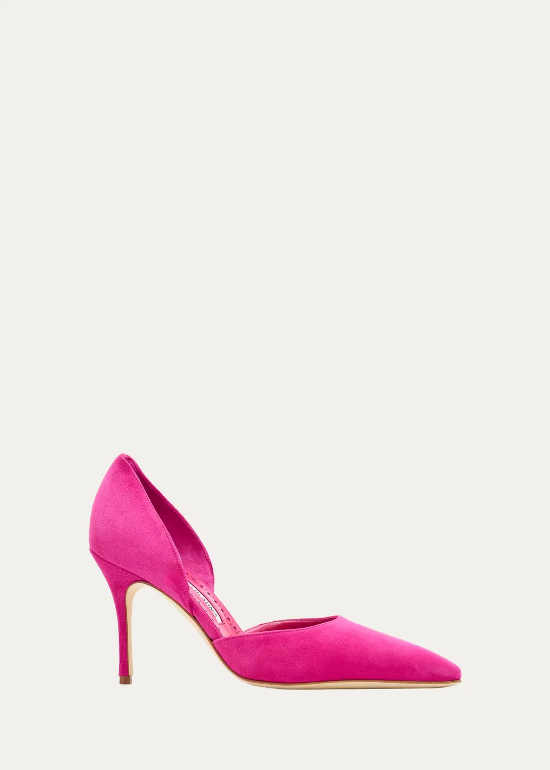 Taylerbinu Suede D'Orsay Pumps by Manolo Blahnik