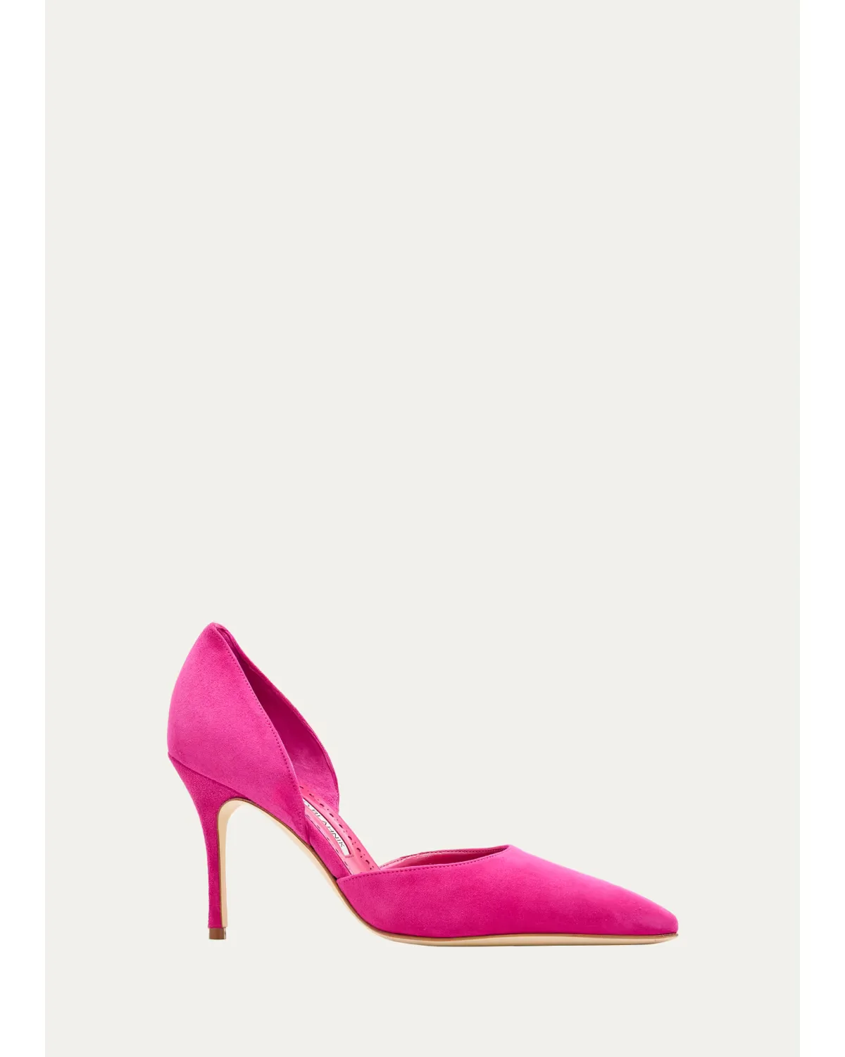 Taylerbinu Suede D'Orsay Pumps by Manolo Blahnik