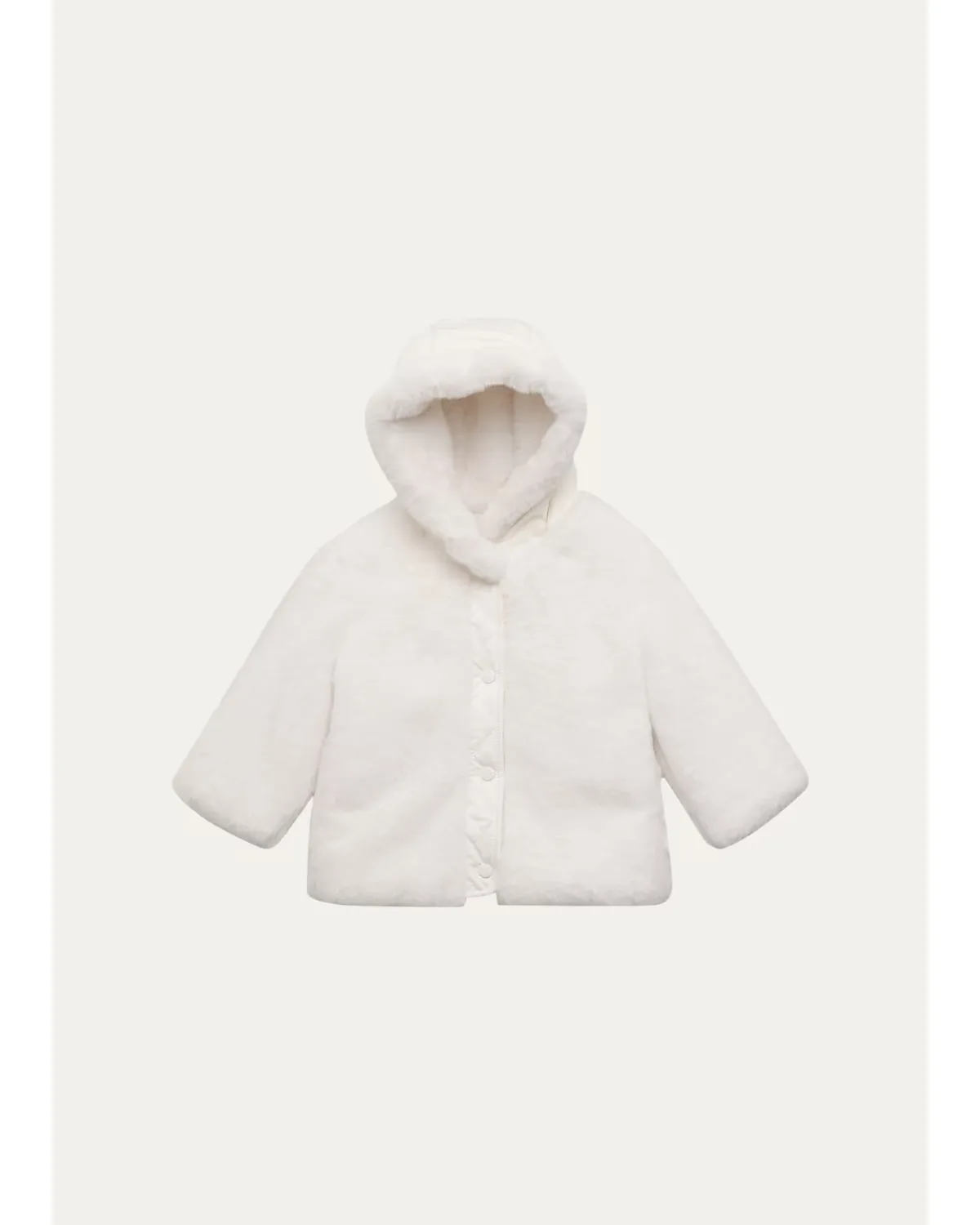 Viona Hooded Faux Fur Padded Jacket by Moncler
