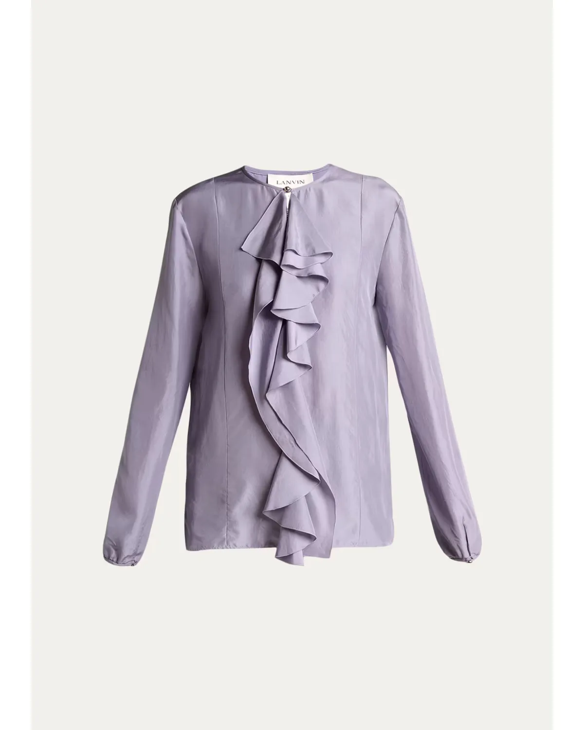 Pussy-Bow Silk Blouse