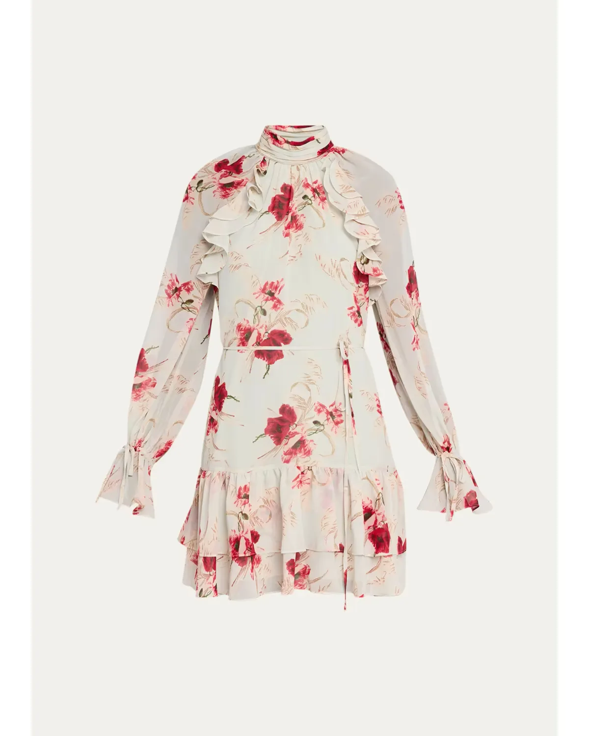 Sylvia Wilted Poppy Mini Dress by Cinq  Sept