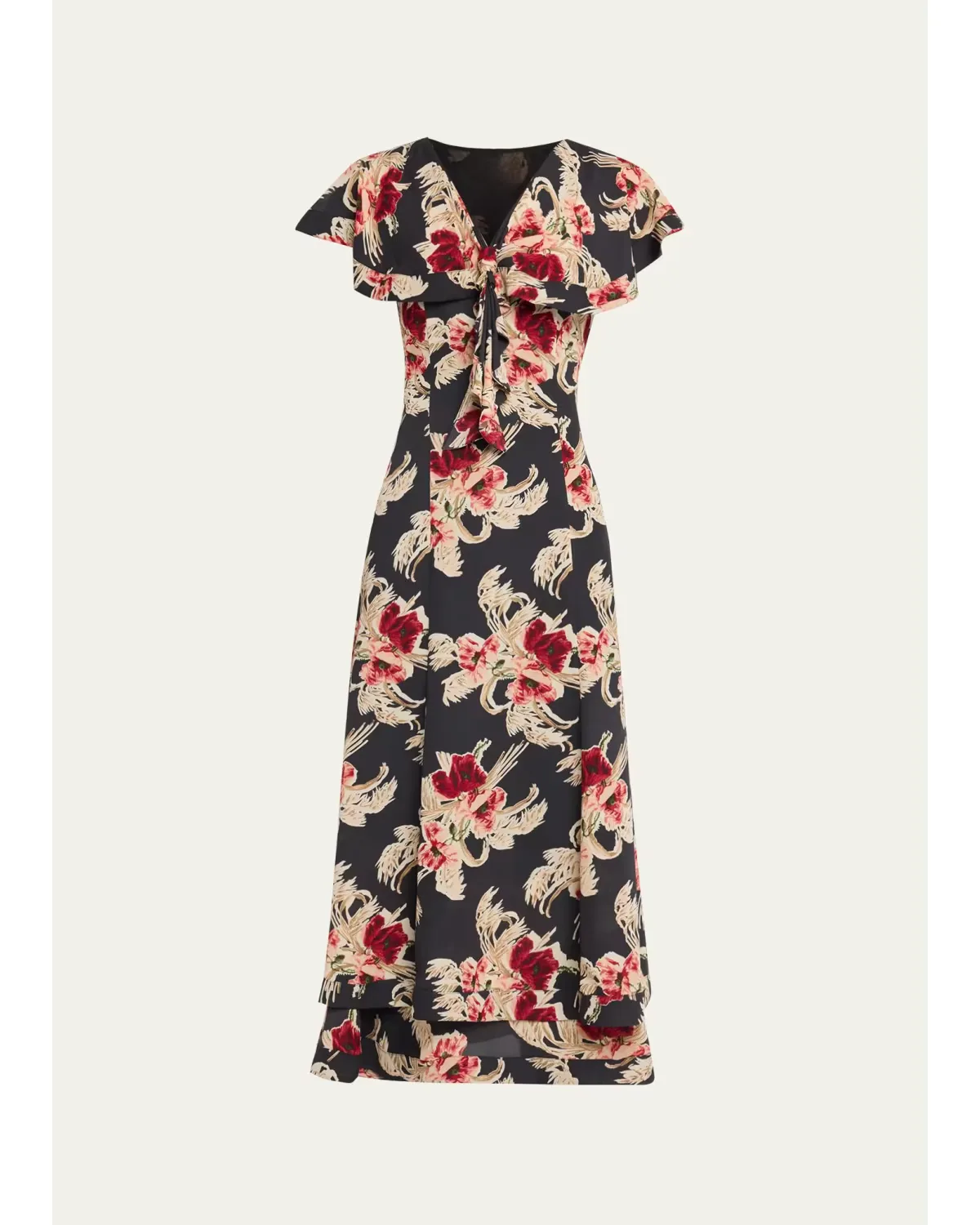 Anthony Wilted Poppy Maxi Dress by Cinq  Sept