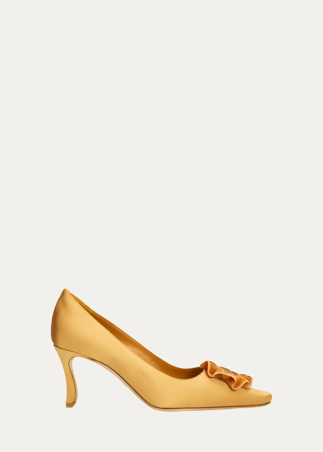 60mm Fortan Satin Pumps by Manolo Blahnik
