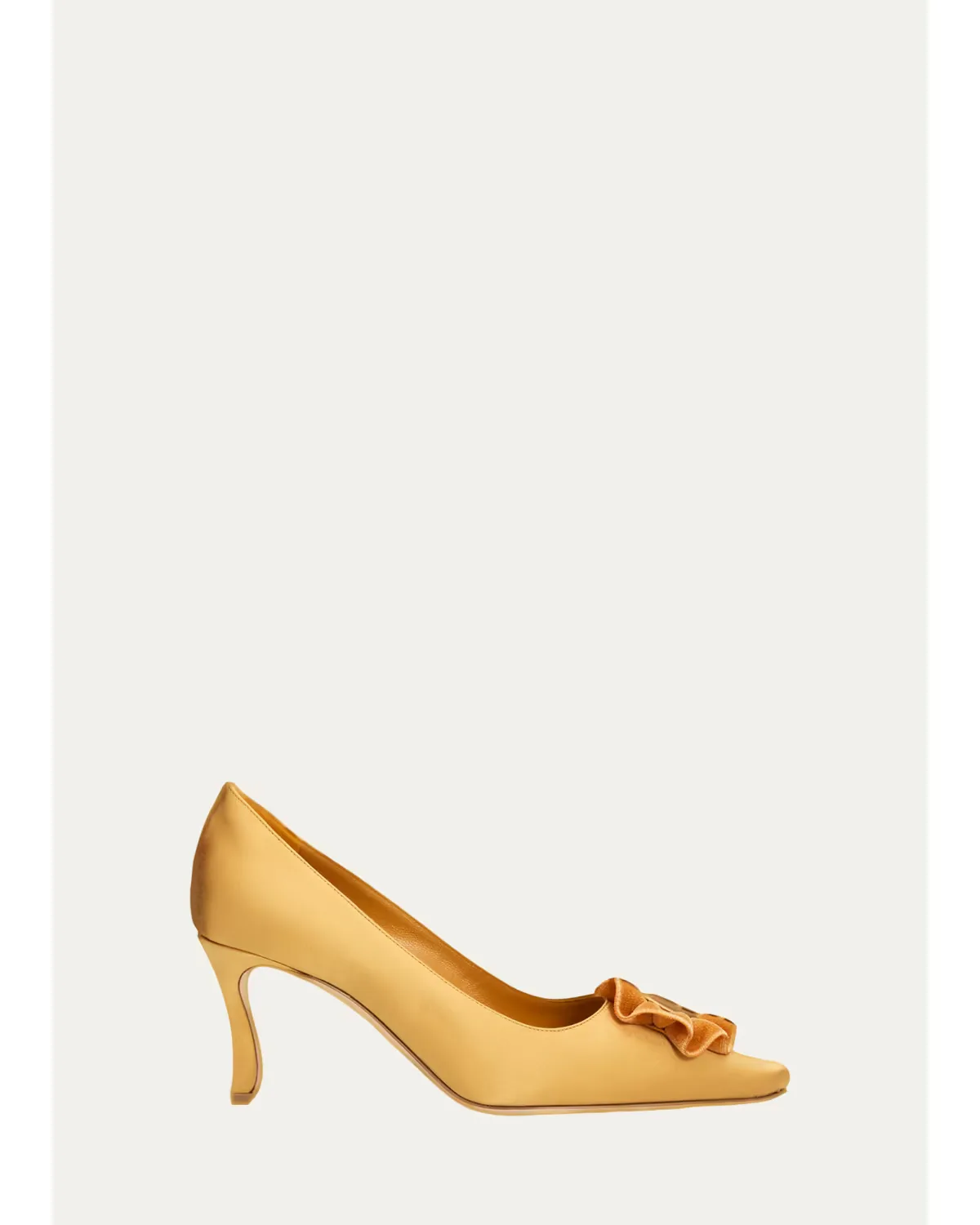 60mm Fortan Satin Pumps by Manolo Blahnik