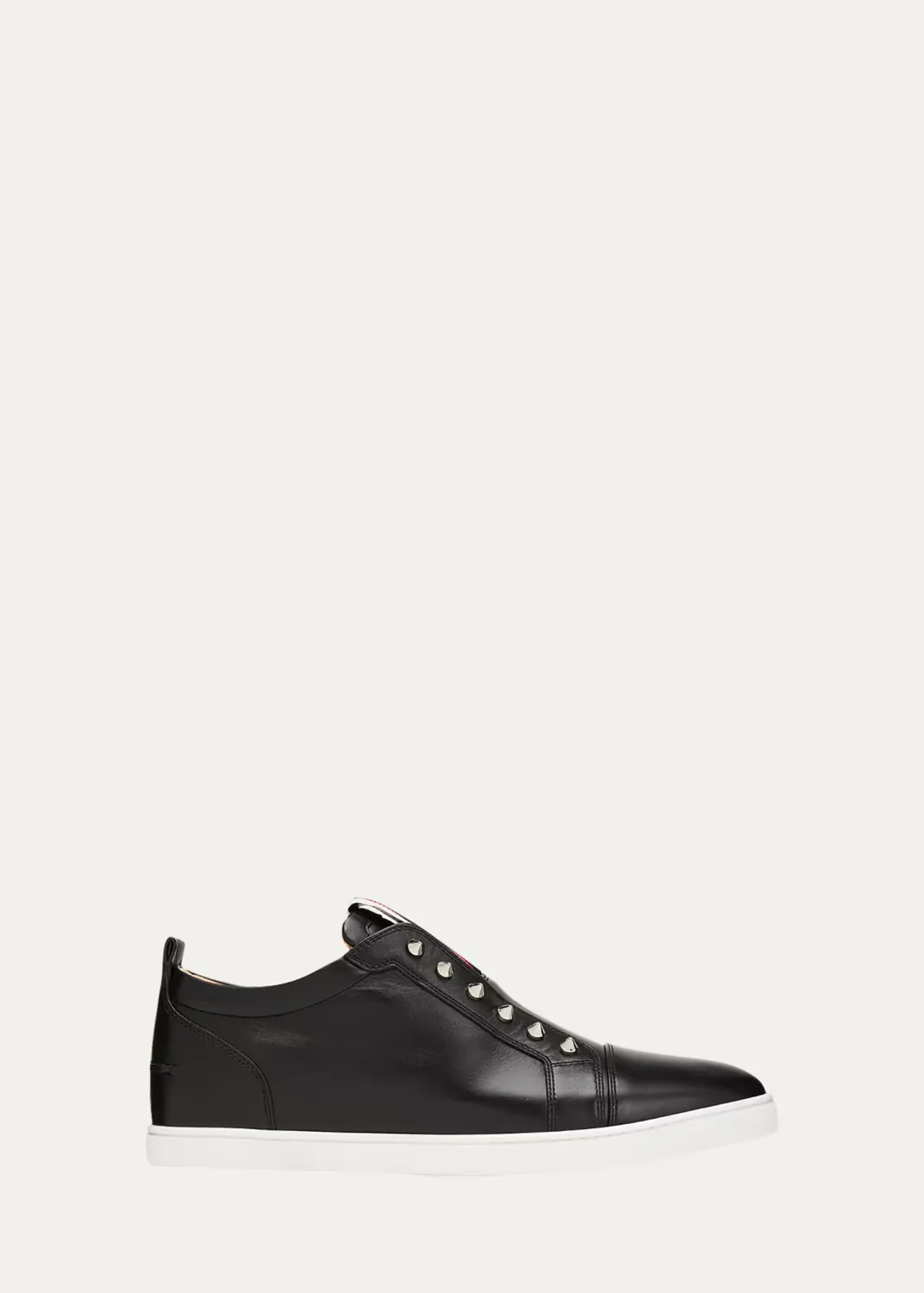 F. A.V. Fique a Vontade Spiked Leather Slip-On Sneakers by Christian Louboutin