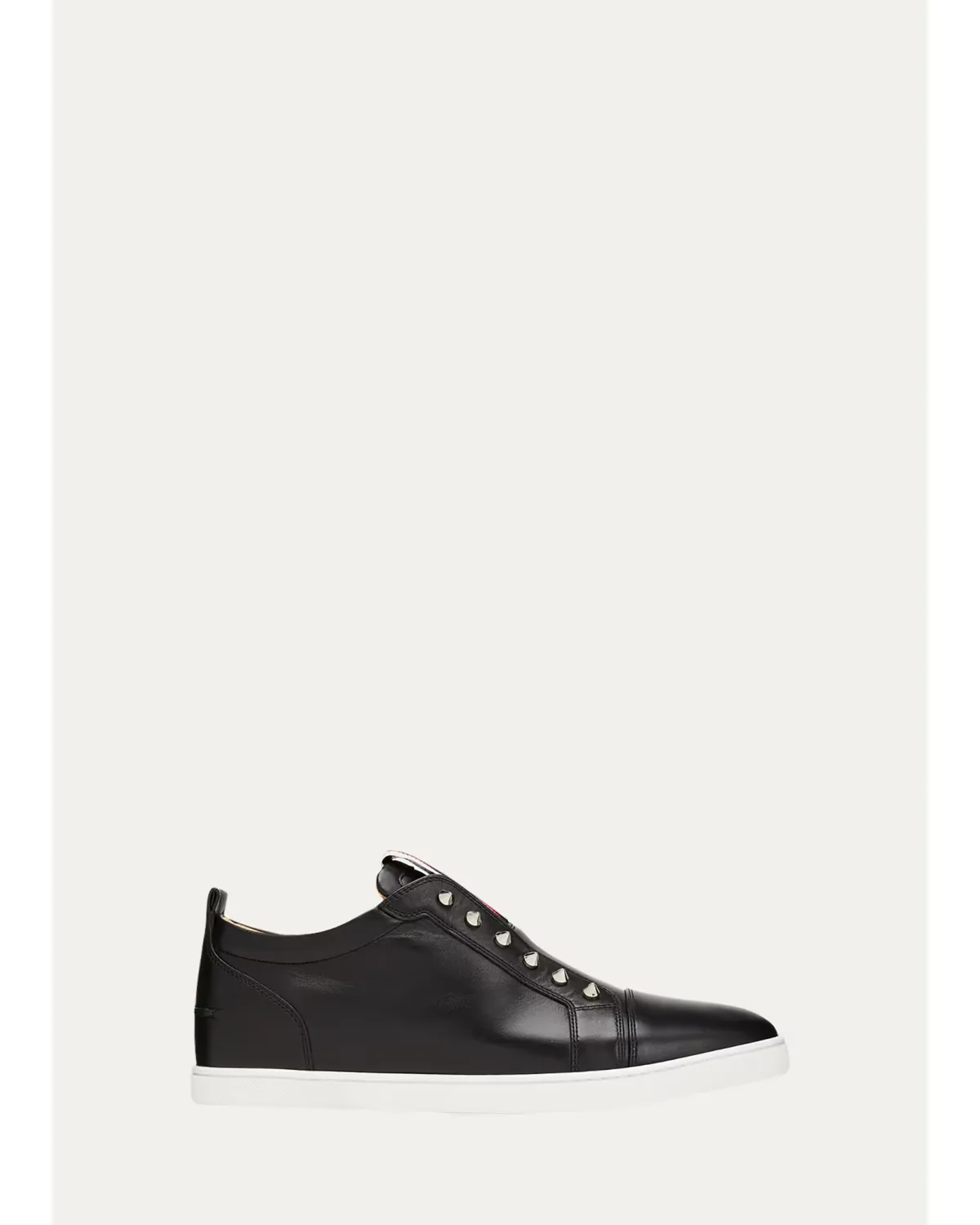 F. A.V. Fique a Vontade Spiked Leather Slip-On Sneakers by Christian Louboutin