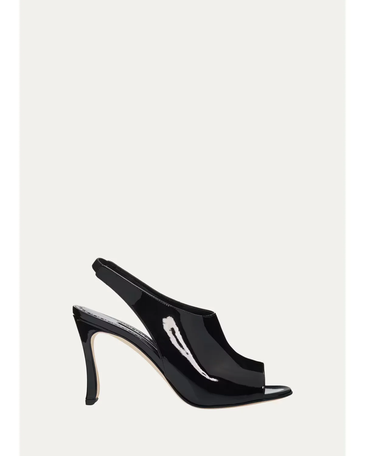 90mm Minufle Patent Leather Slingback Sandals