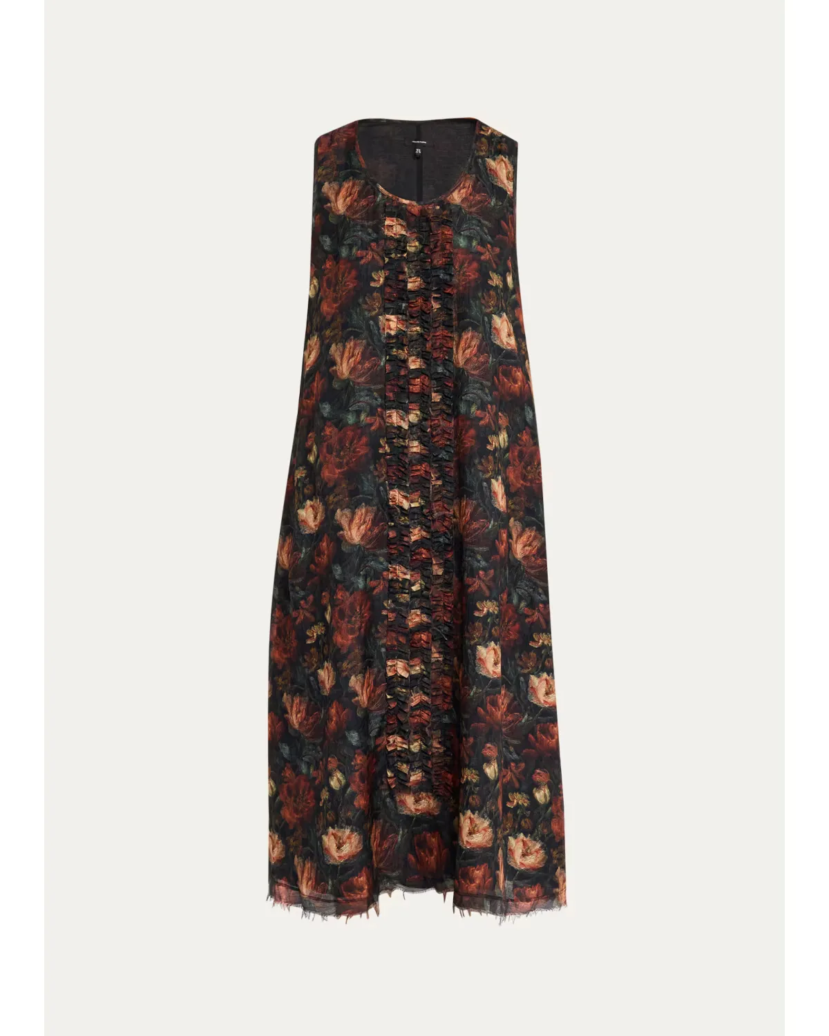 Sleeveless Printed Midi Dress by R13